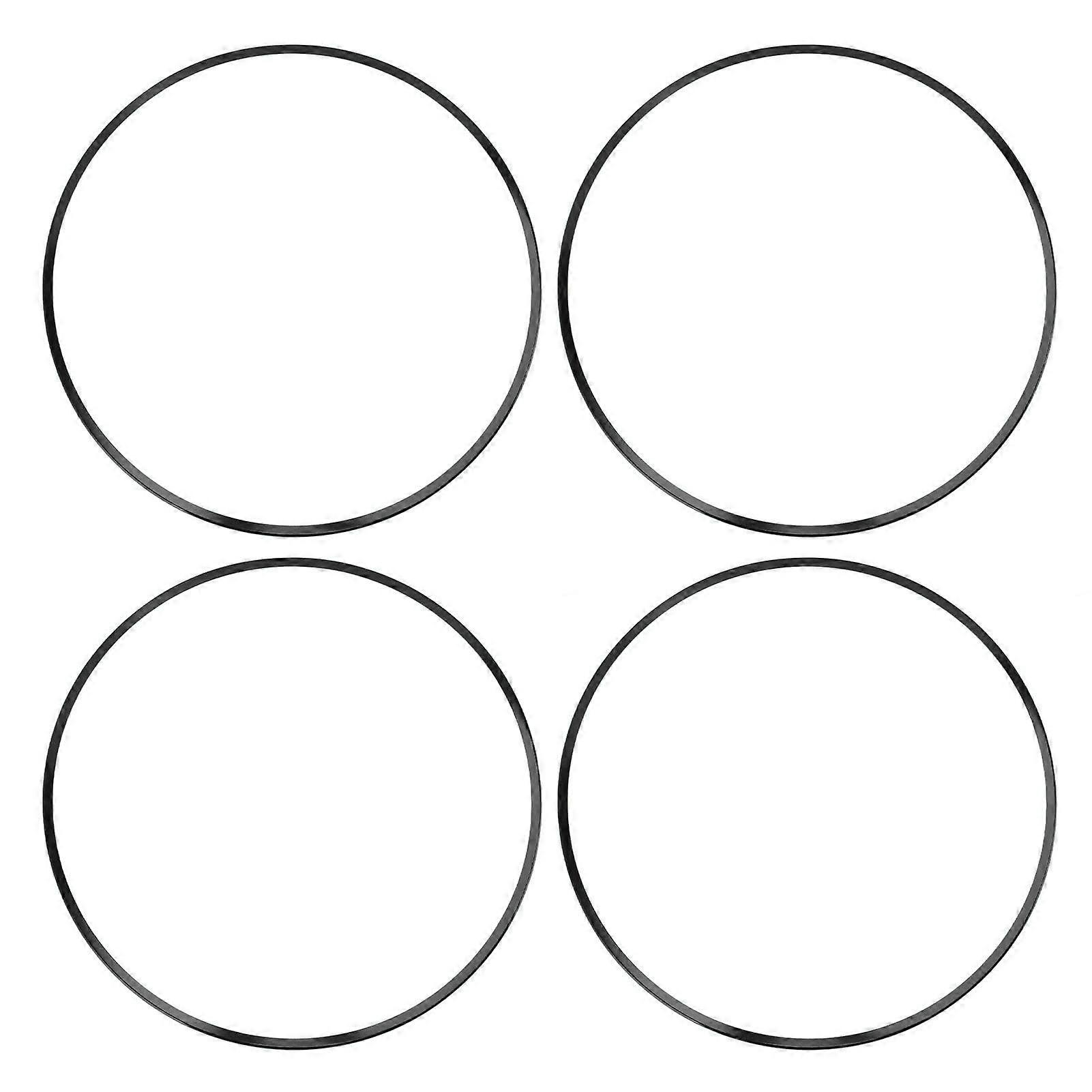 4st 17 tums fälgskyddsring aluminiumlegering självhäftande fälgskydd trimring för platt fälgkant bil svart MK10738