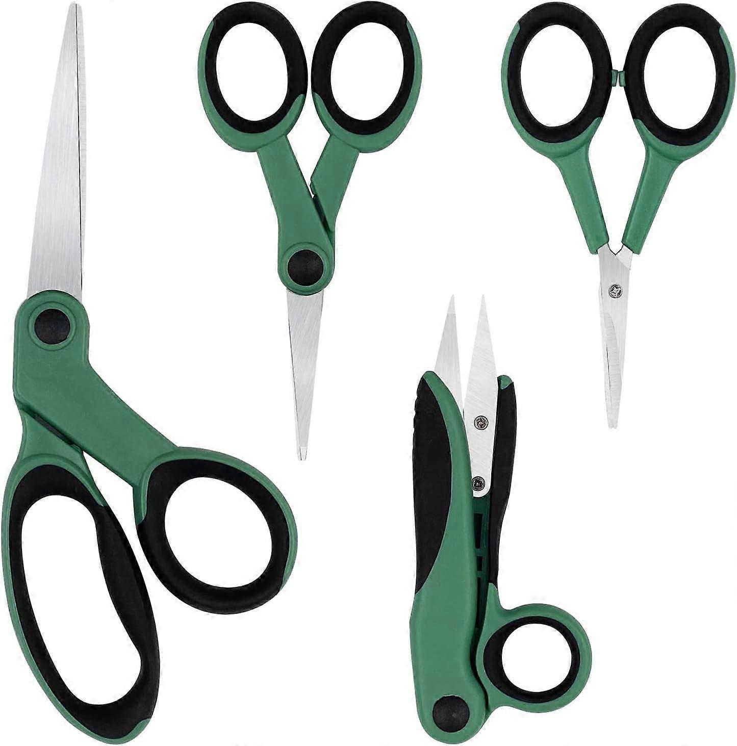 Scissors, stainless steel scissors set, multifunction scissors with soft handle, sharp craft scissors (AAA)