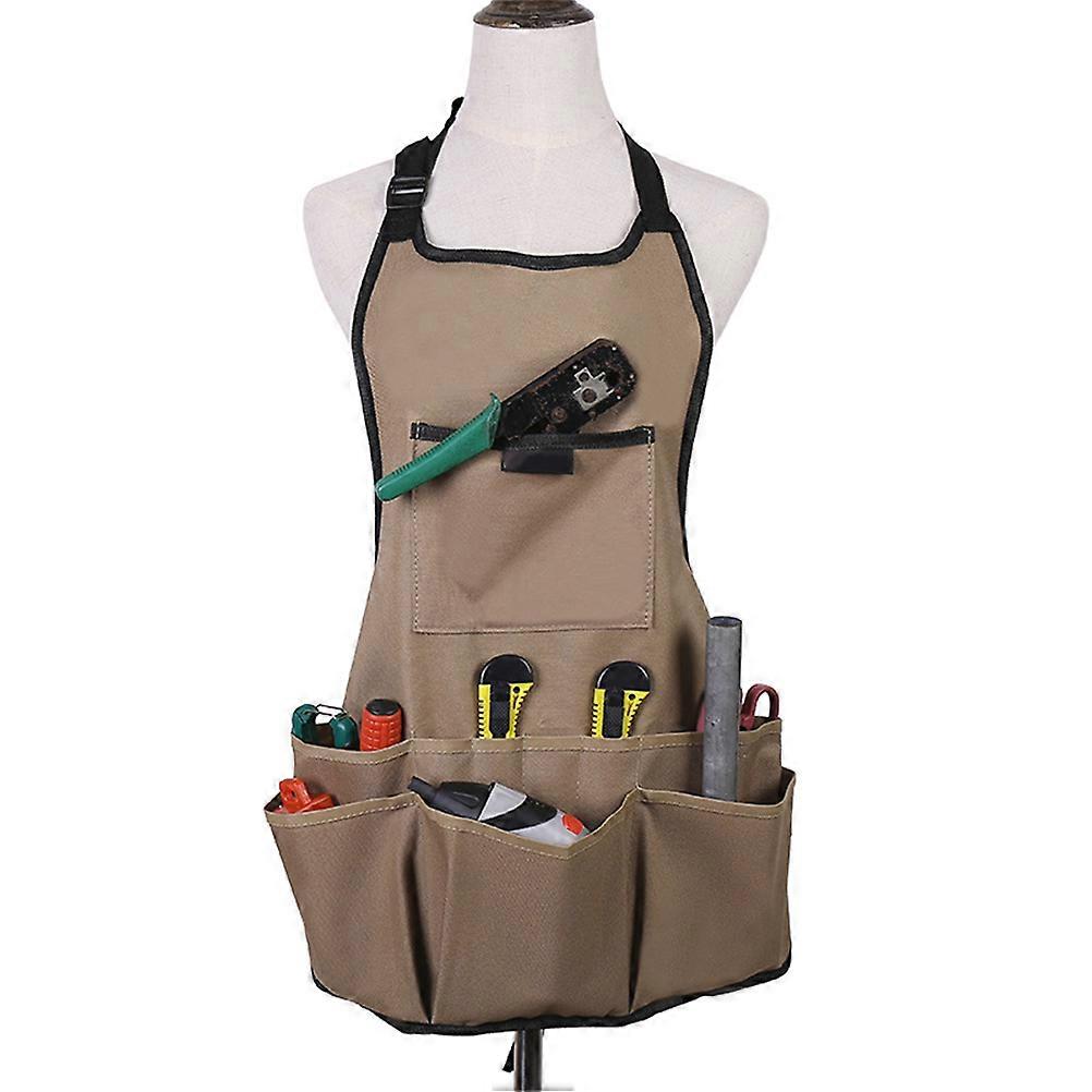 Tools Gardening Apron Multi-Functional Protective Khaki 60x61x0.3cm 1Pcs