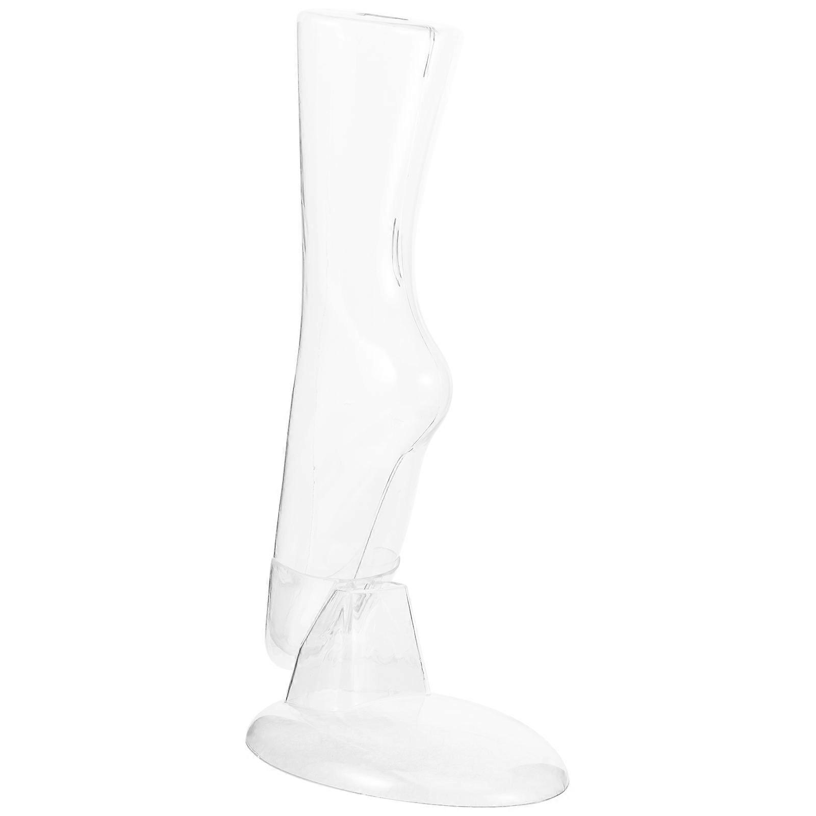 Sock Model Foot Shaped Sock Stand Reusable Sock Display Stand Plastic Material Exhibitions 1Set