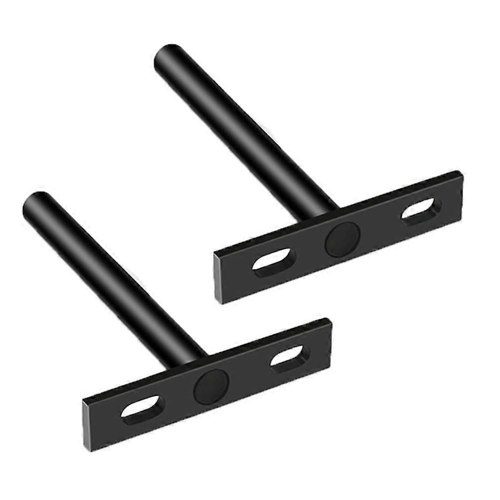 Shelf Support Brackets T-Shape Hidden Partition Bracket for Home 9.6X7X1.45CM Cold Rolled Steel 2Pcs