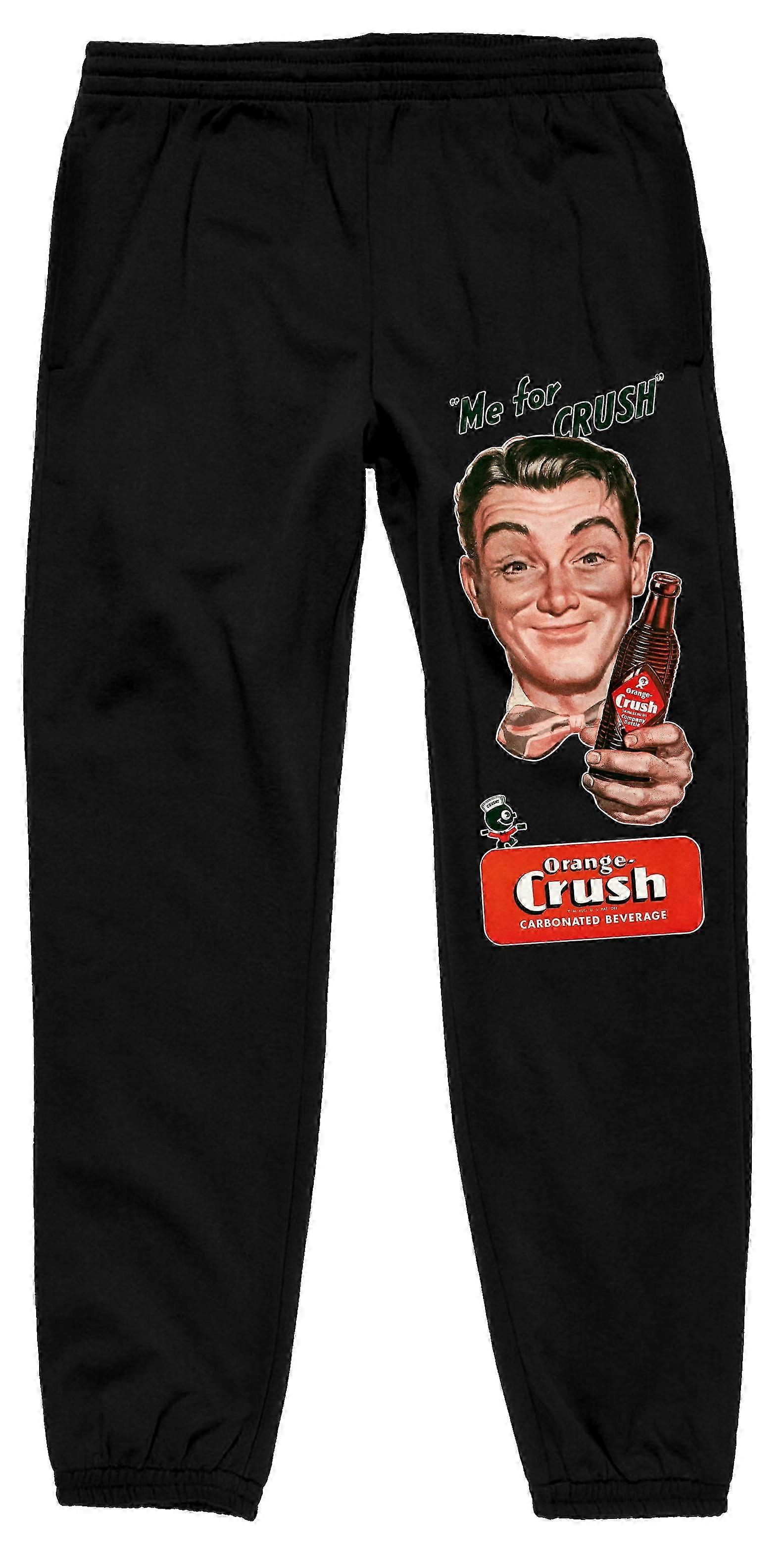 Black Graphic Sweatpants for Men - Large