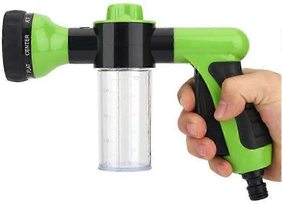Foam Sprayer Nozzle with Soap Container for Garden Hose Cleaning Use