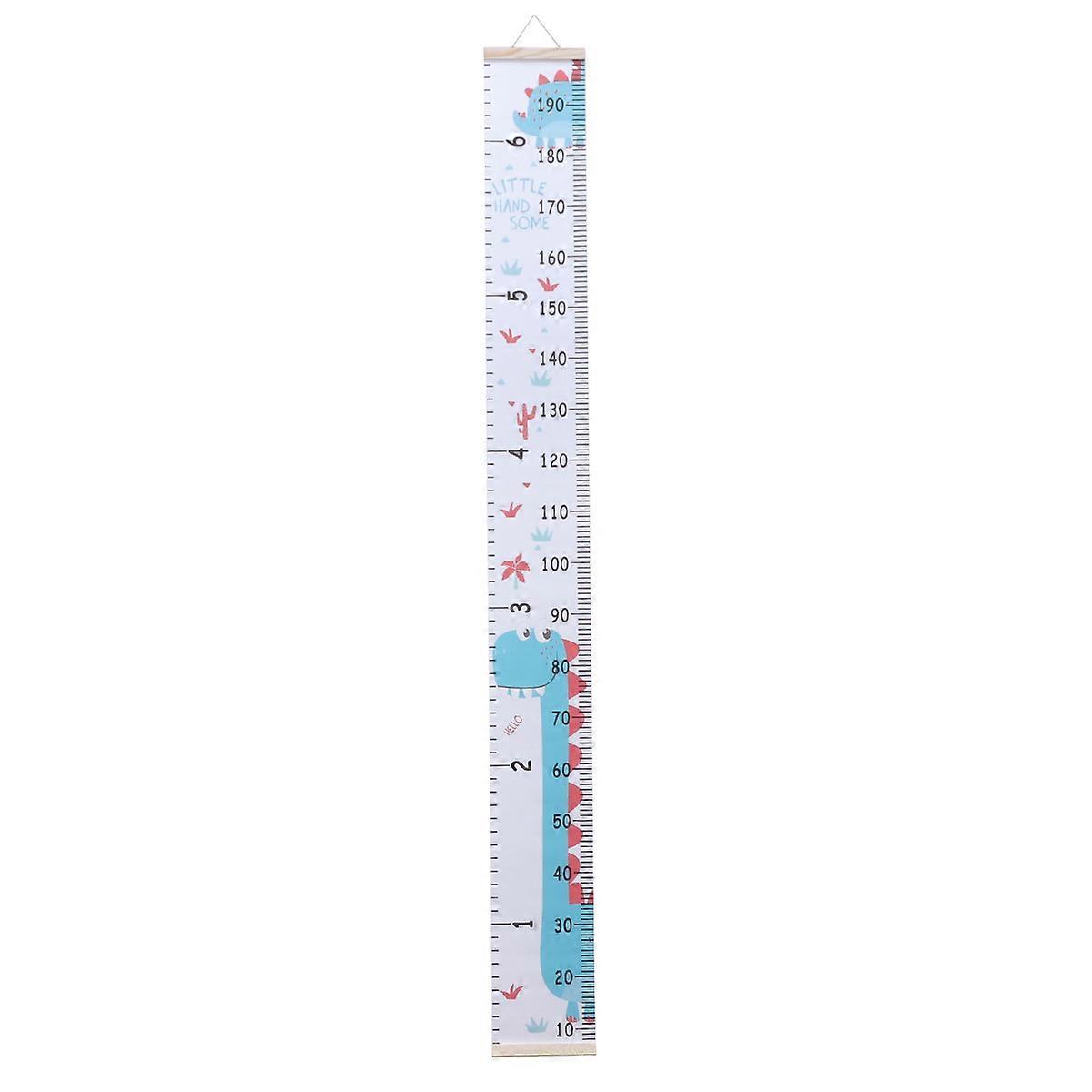Dinosaur Growth Chart Wall Decal for Nursery Height Measurement Art Decoration Encouraging Healthy Development for Boys