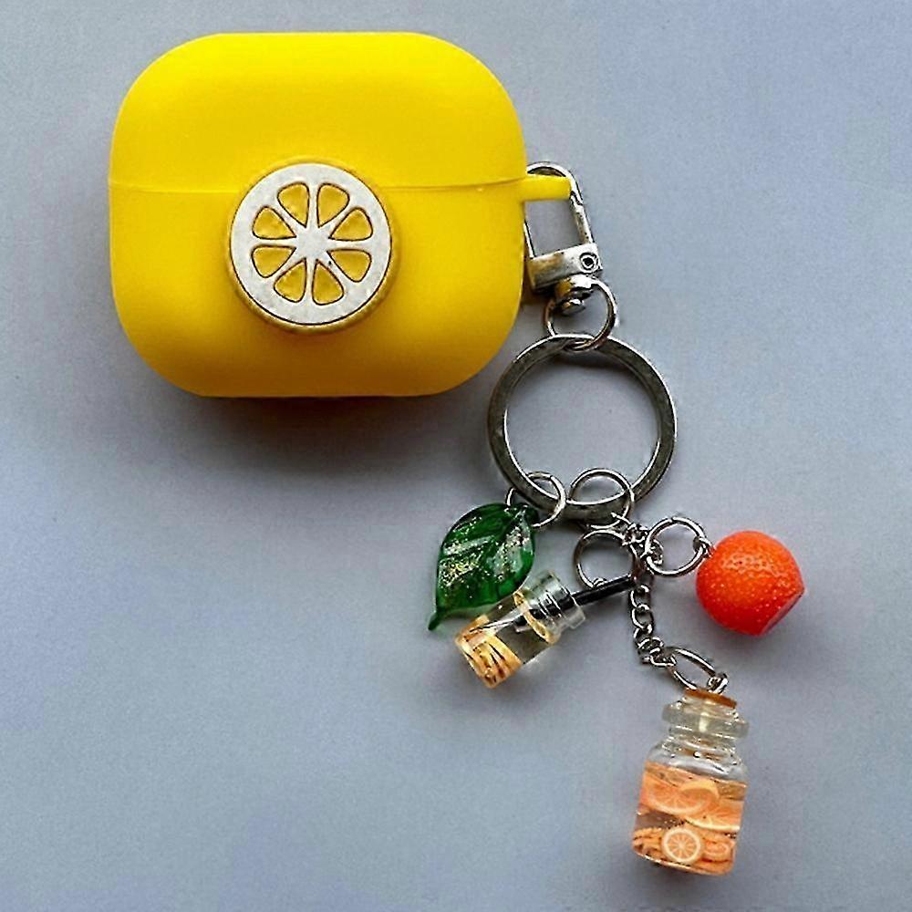 Type K Silicone Case for Bluetooth Earphones Compatible with Certain Brand Cartoon Fruit Design