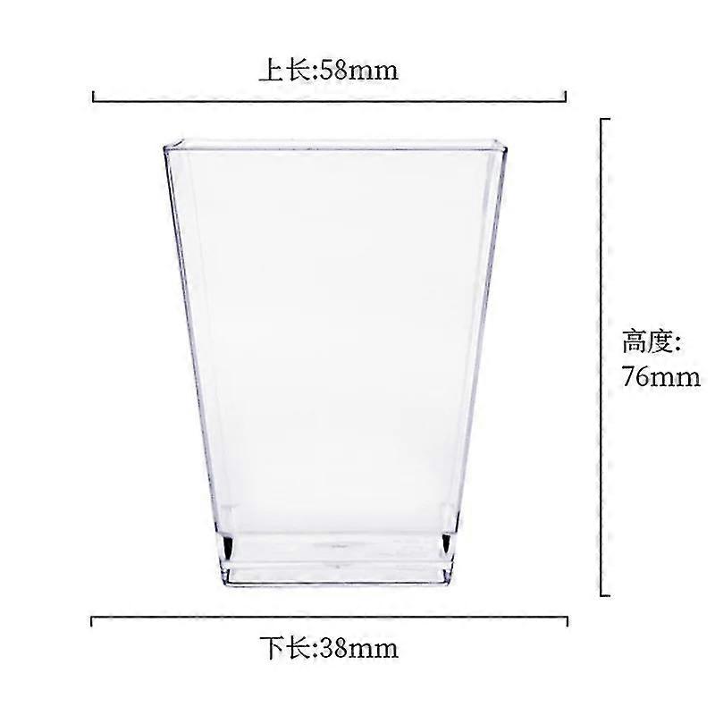 50 stk engangs plast mousse kop stige formet budding dessert kage kop forret gelé kop