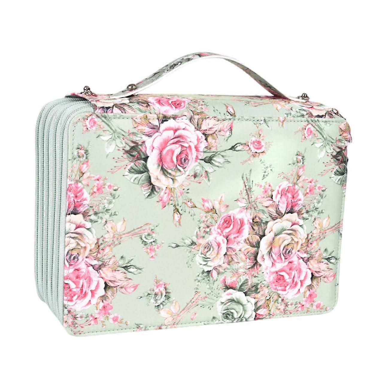 Kunstspeicherbeutel Schüler Aufbewahrungstasche Federmäppchen Hellgrün Polyester Stiftbeutel Bleistiftkoffer Schreibwarentasche
