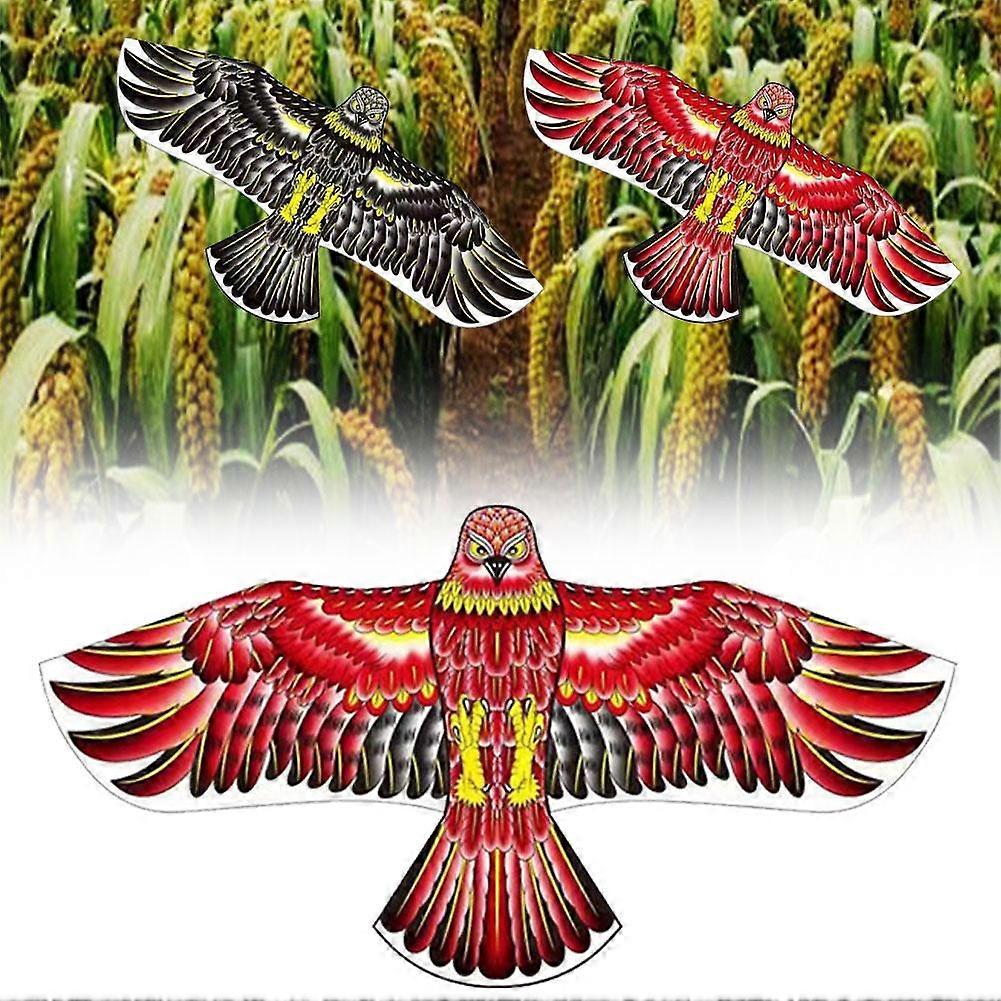 1.2m black eagle leather head reinforcement + 20m line board (B)$Eagle kite Baotou Eagle kite bird scare bird drive