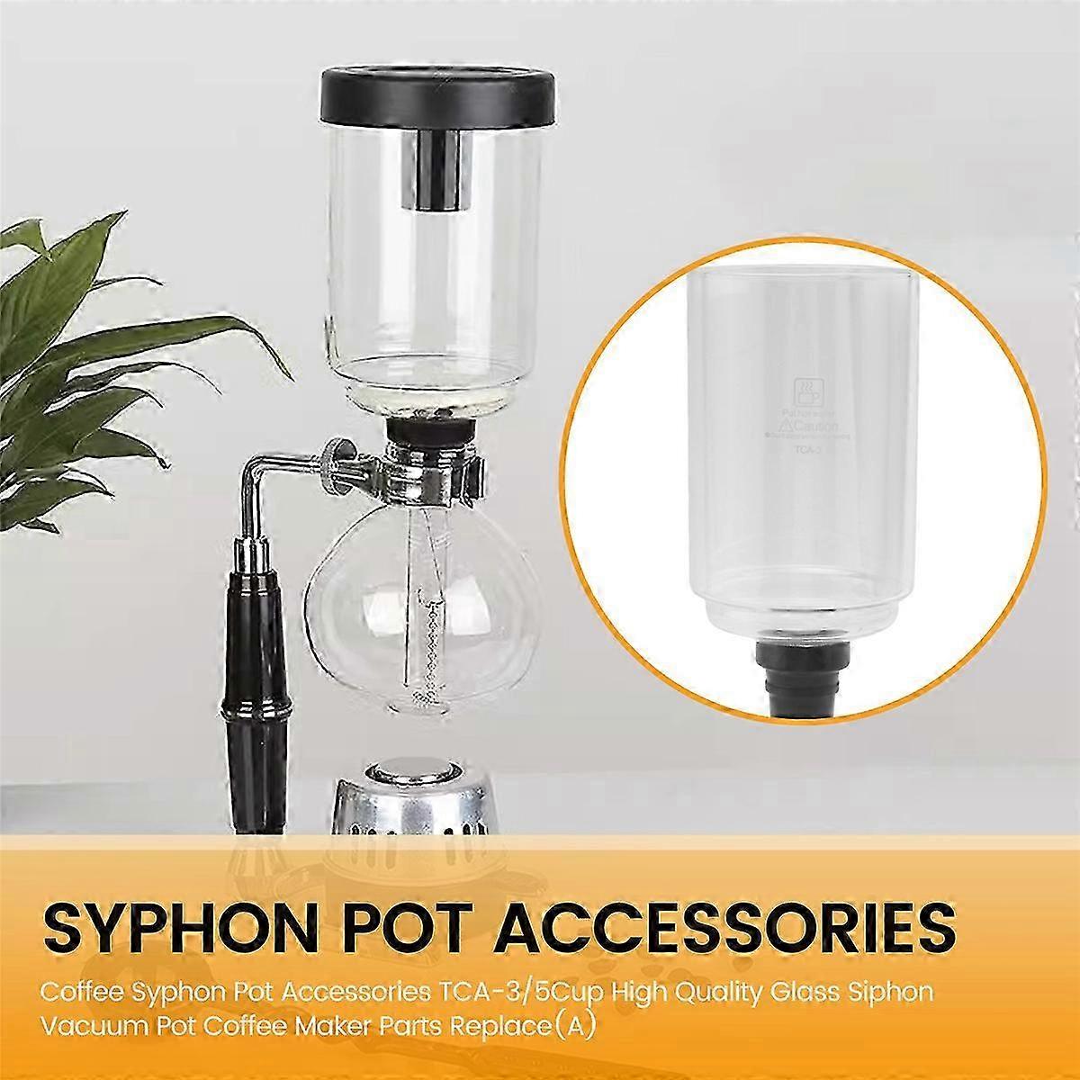 Glass Siphon Vacuum Pot Coffee Maker Parts Replace(A)