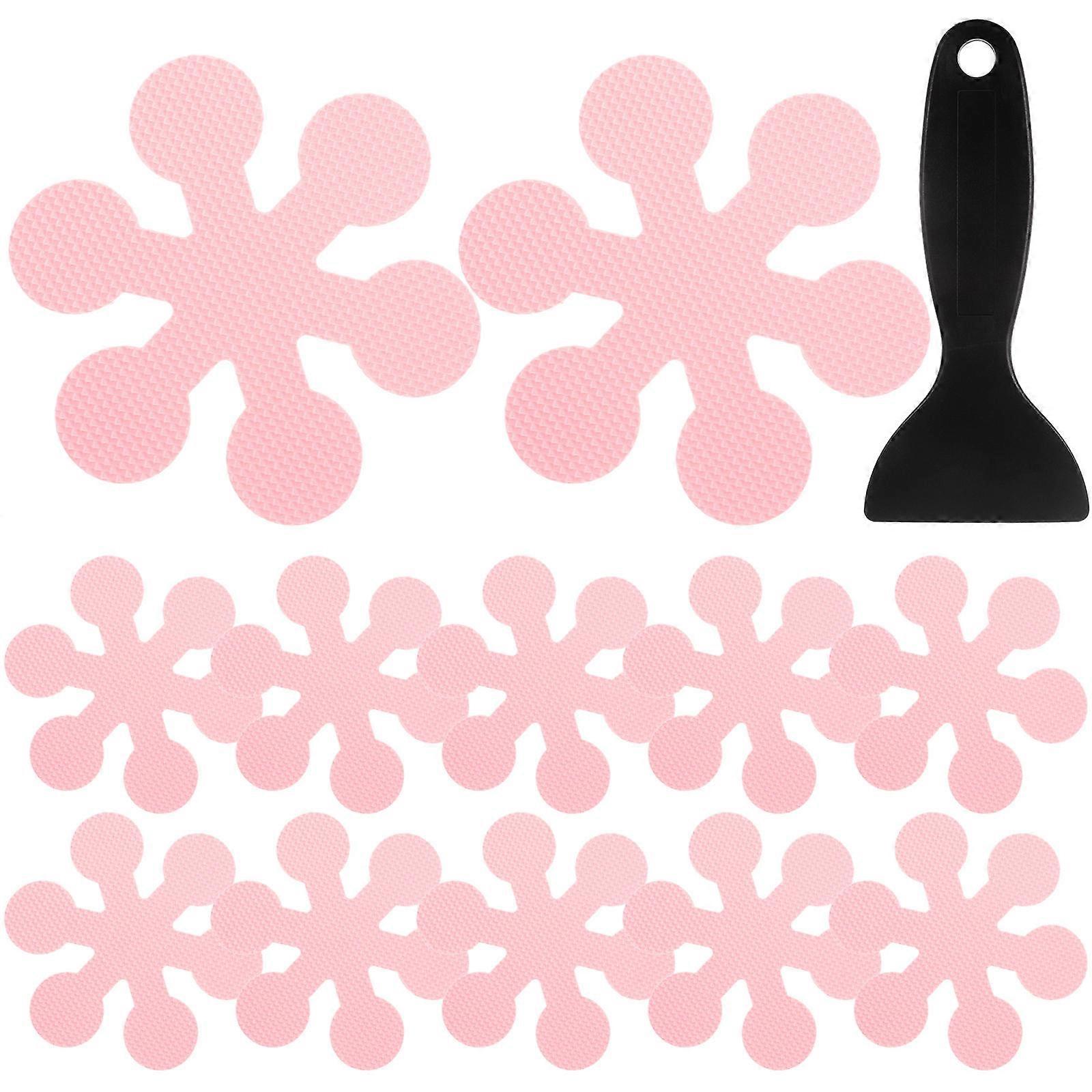 Snowflake Non Slip Bathtub & Shower Stickers for Bathroom Safety – Strong Adhesive Grip on Smooth Surfaces