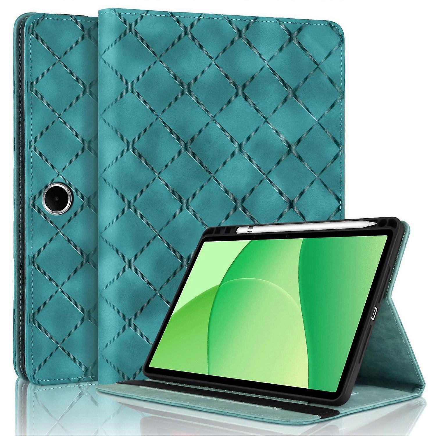 Embossed Leather Case For OPPO Pad SE 11 - Green