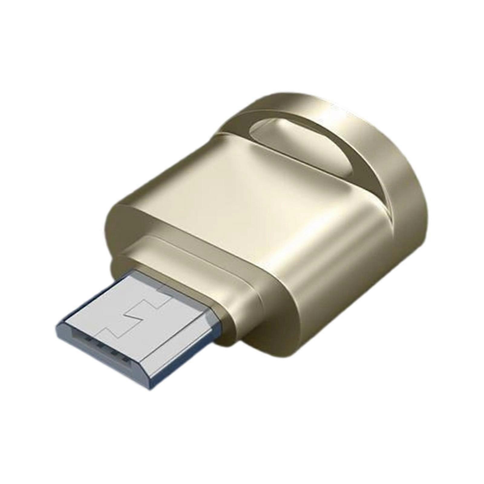 Mini USB TF Card Adapter For Digital Camera Memory Card Reader Adapter Transfer Connector Simultaneously Read For Laptop  Gold