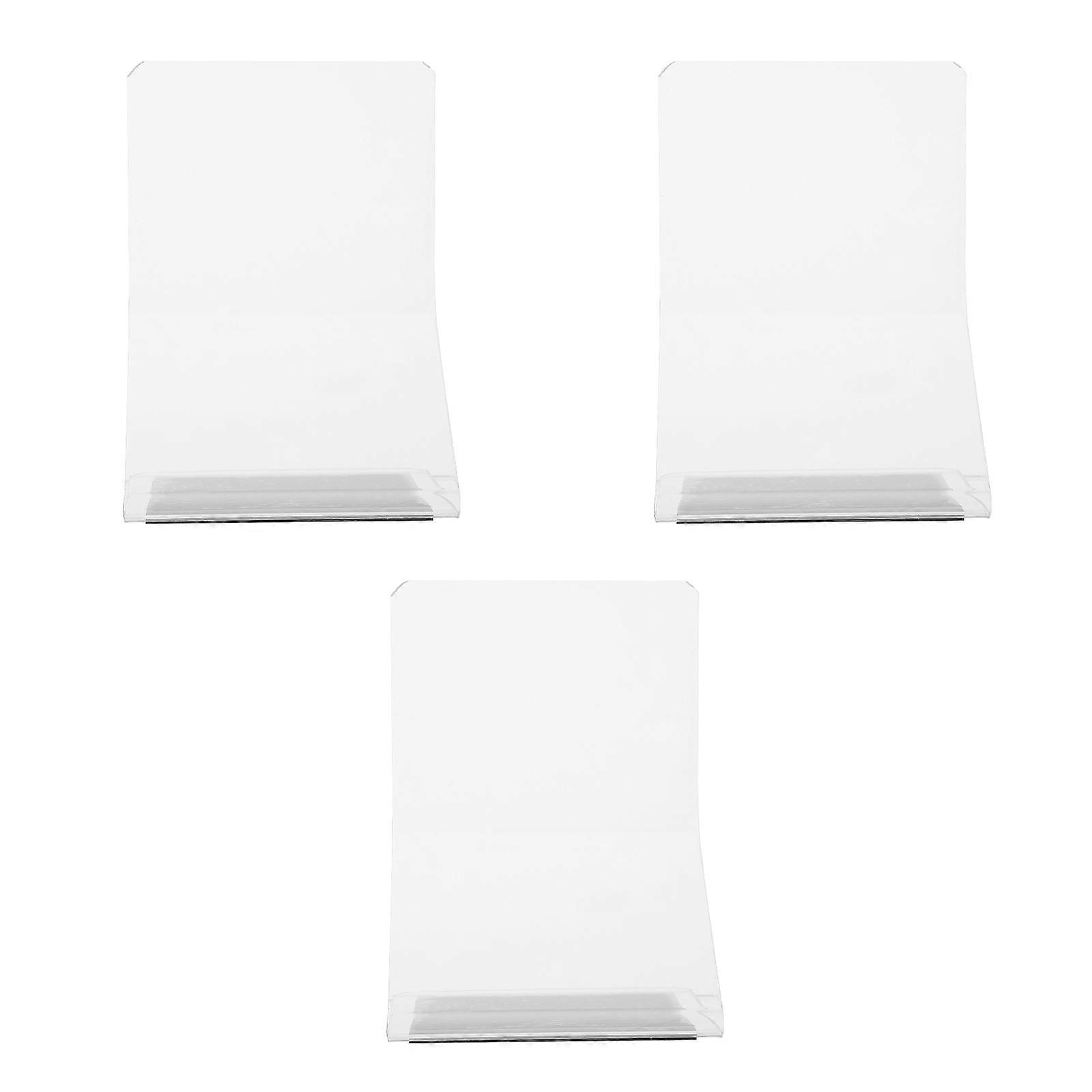 3 Pcs Supermarket Goods Back Support Plates Practical Fall Prevention Baffle