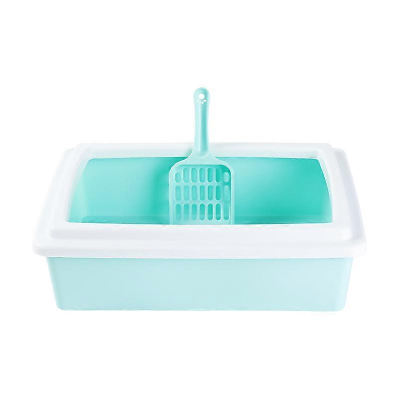 Low Entry Litter Litter Box Cover Rectangular Style Abs Material Anti Splashing Private Space For Pet Owners 1 Set