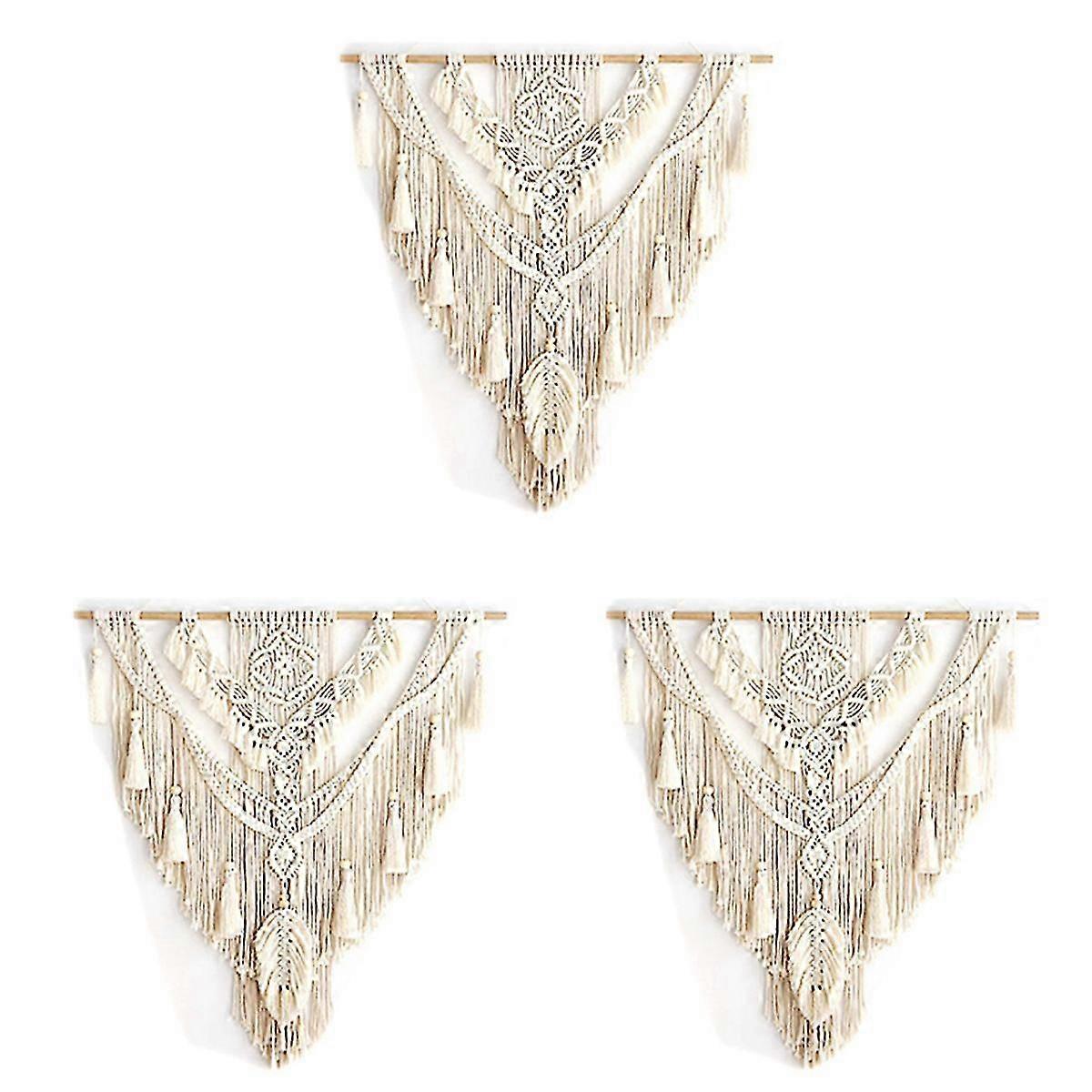 Nordic Bohemian Macrame Wall Hanging Tapestry Tassel Home Decor