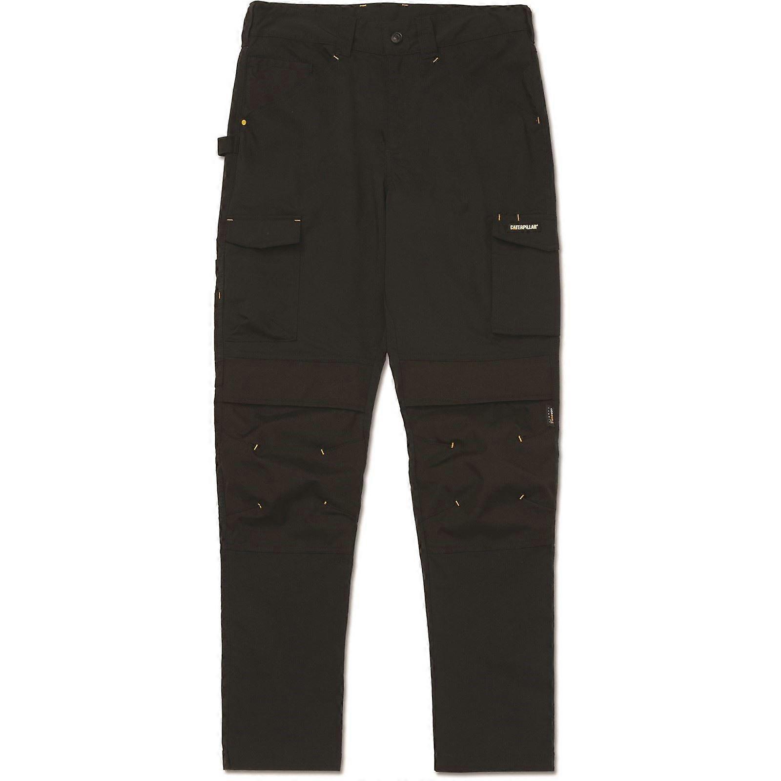 Caterpillar Nexus Knee Pocket Stretch Cotton Men's Black Outdoor Trousers
