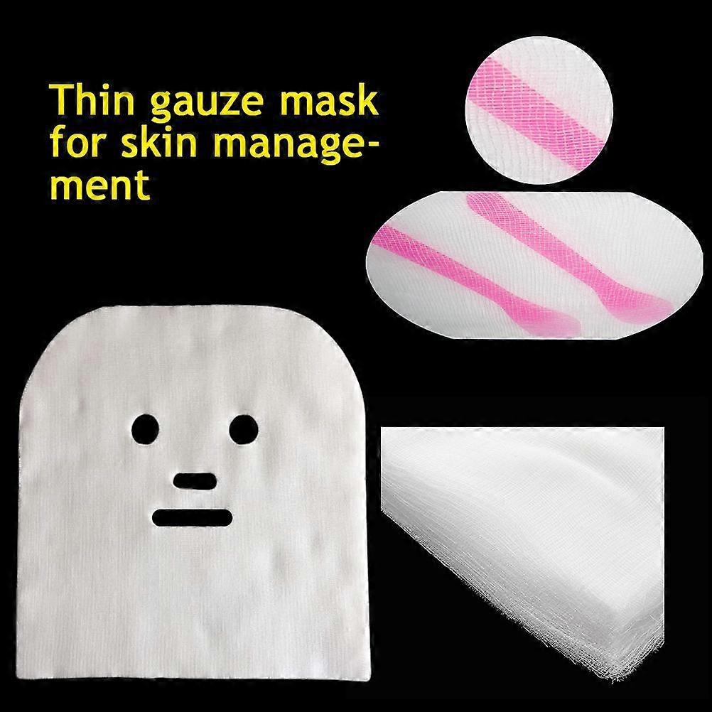 100Pcs Pure Cotton Beauty Salon Facial Gauze Water Absorption Highly Gauze Face Non Irritating Soft Face Gauze