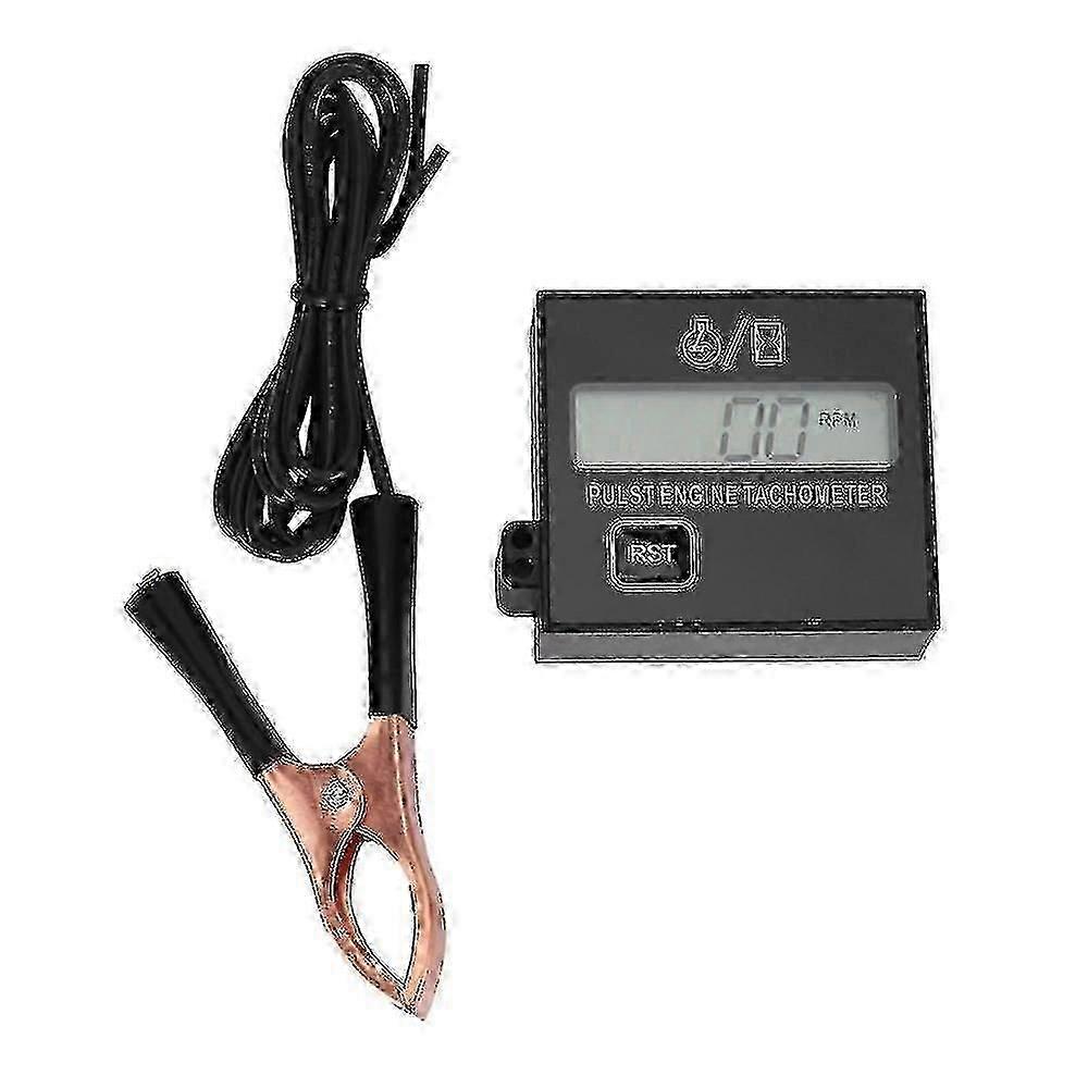 New Gasoline Digital Engine Tachometer Inductive Pulse Tachometer Waterproof With Battery For Chain p202411261067