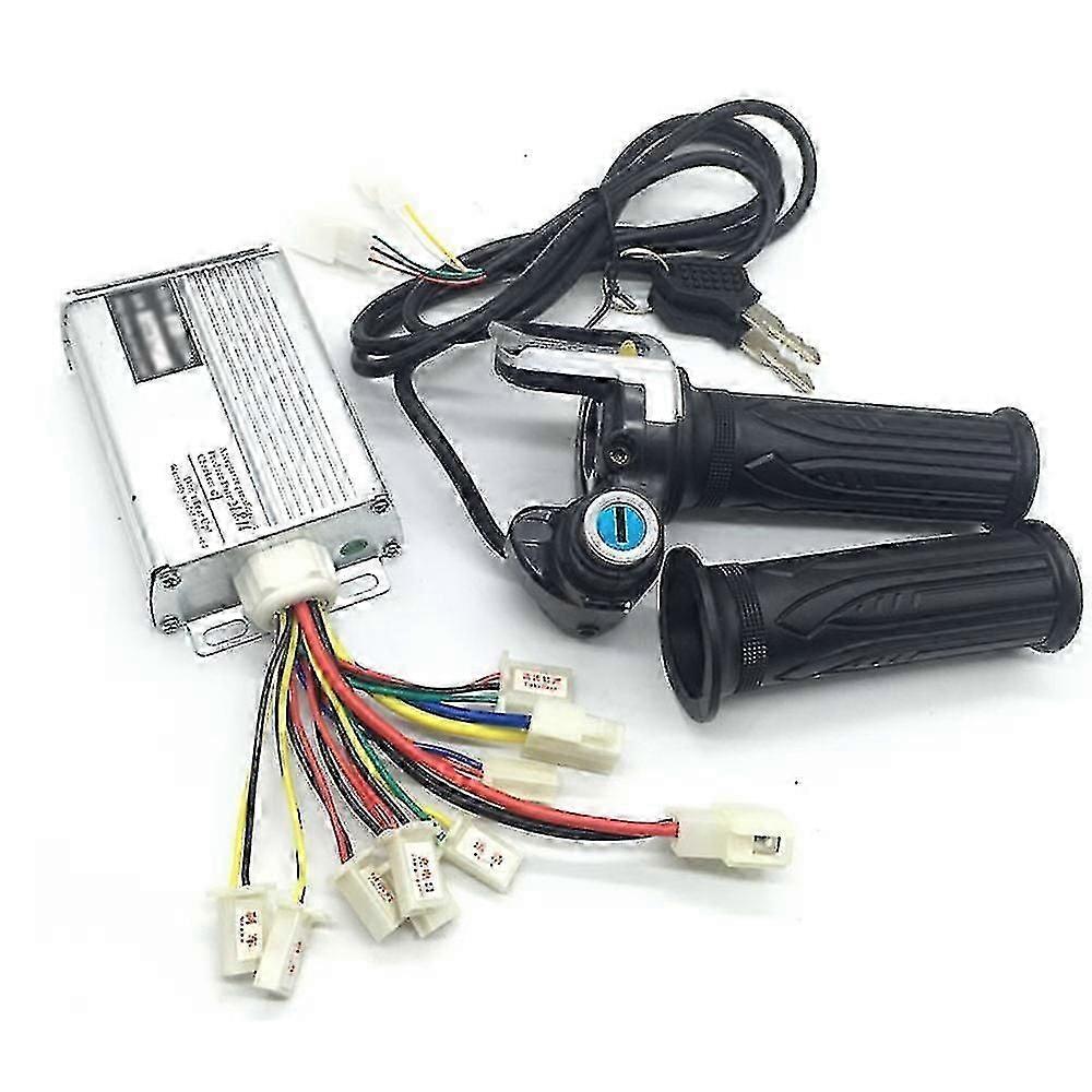 36v 1000w Brushed Controller Thumb Throttle Grip Set With Lock Electric Bicycle Speed Controller FoBlack SZRH A-R2682