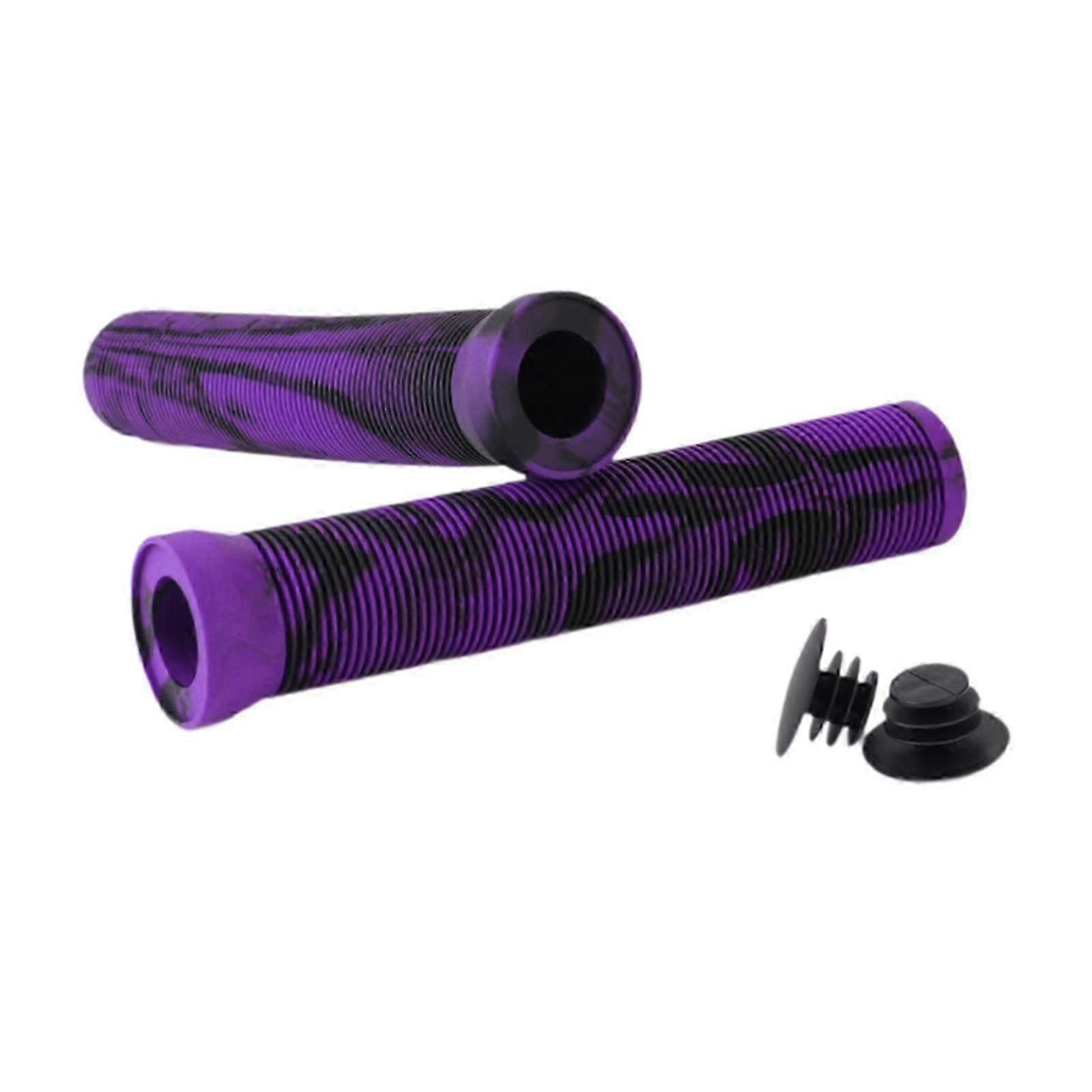 Double Lock Bicycle Handlebar Grips - Rubber Comfortable BMX