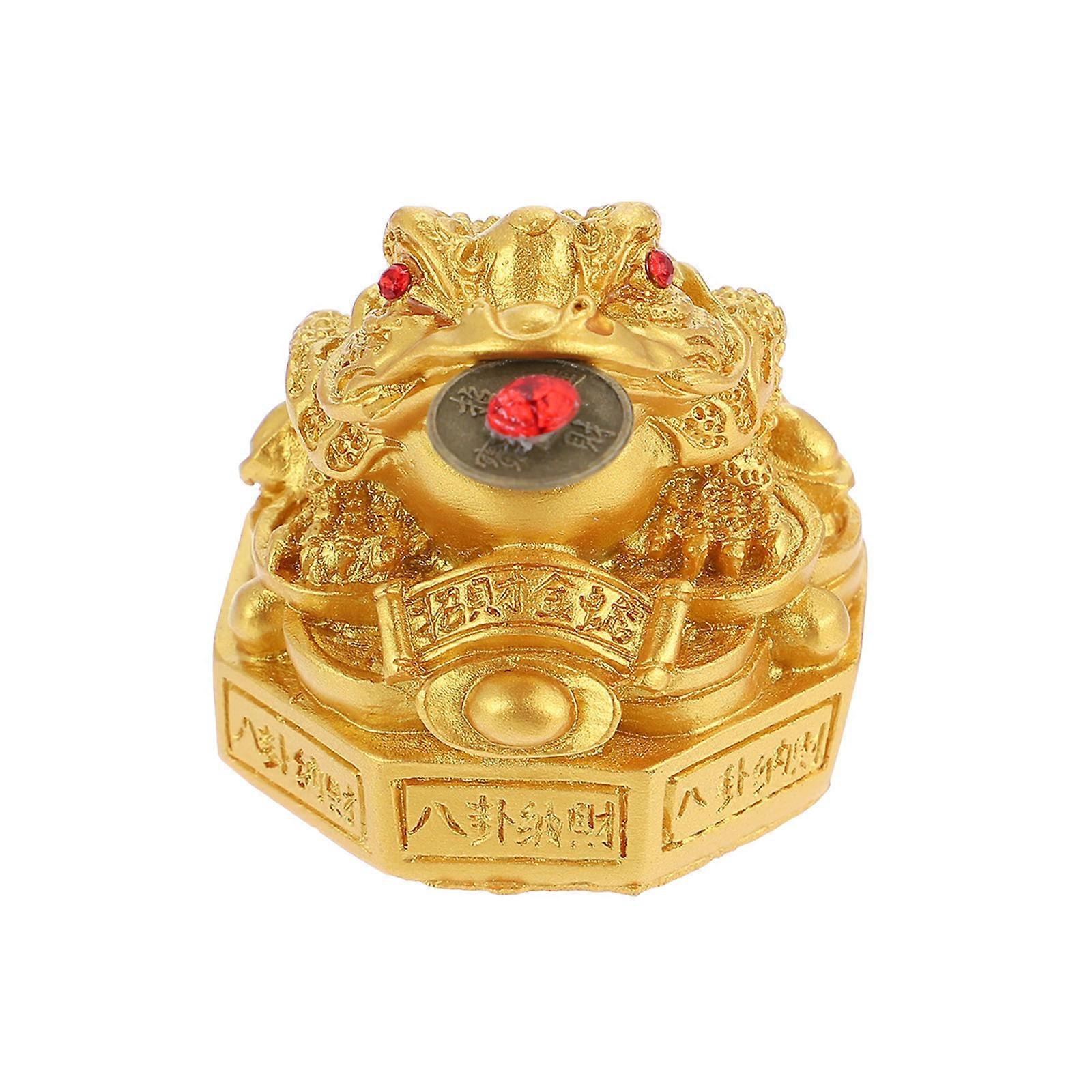 Toad Statue for Desk Decorative Toad Sculpture Office Decor