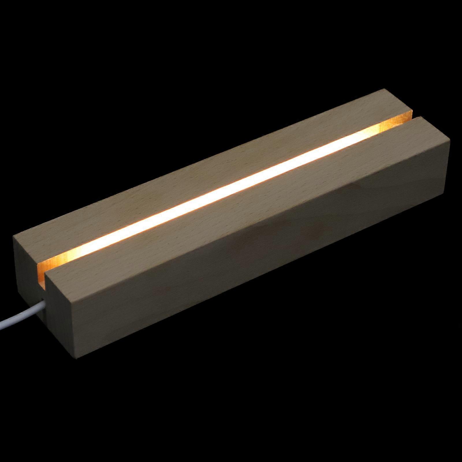 White LED Light Base for Home Use with Synthetic Material Warm Light Effects and Unique Design 6.5x4.5 Inches