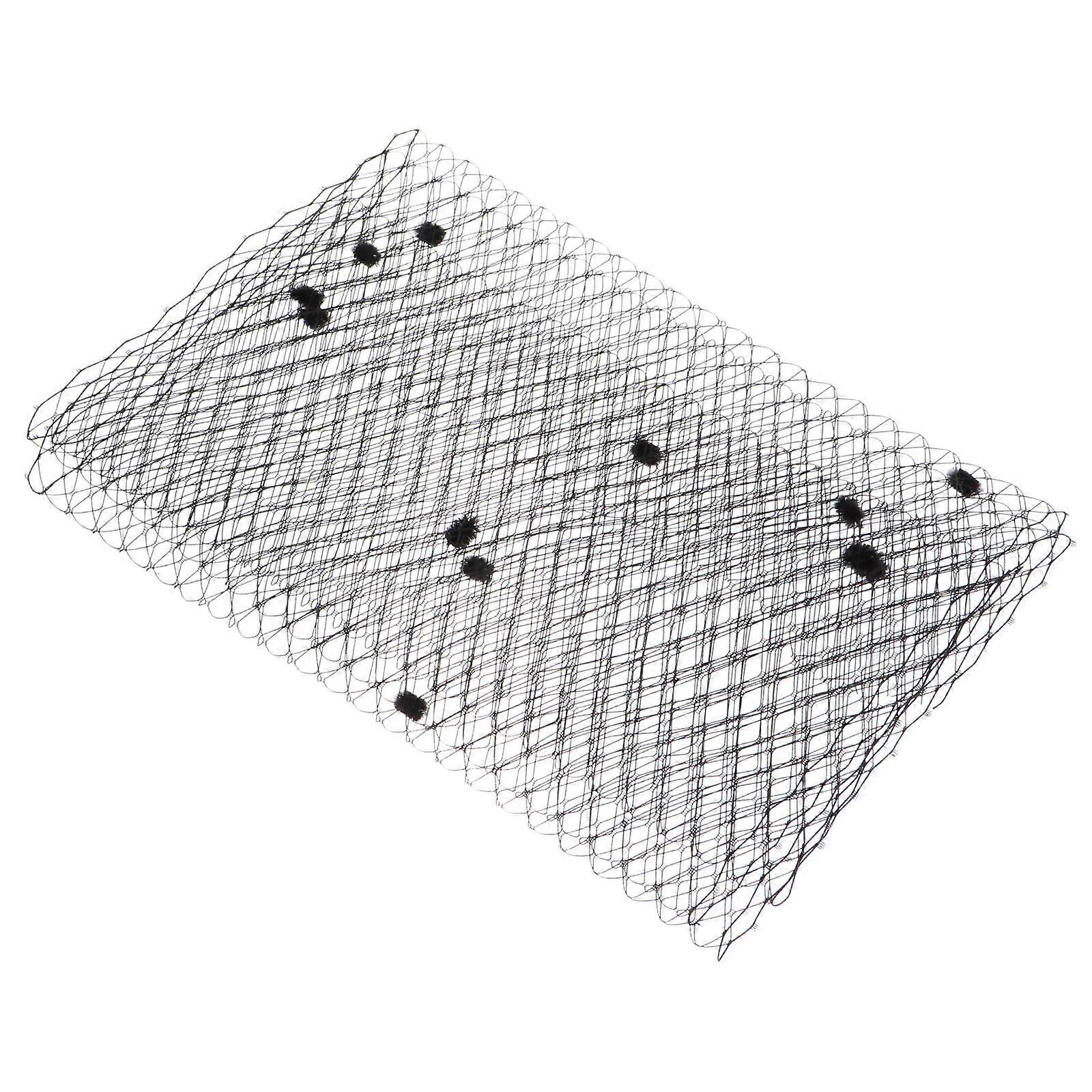 Durable Black Net Fabric for Dressmaking, Crafts, Hats & Festival Outfits – Versatile Tulle Material for Clothing, Hair Accessories & DIY Projects