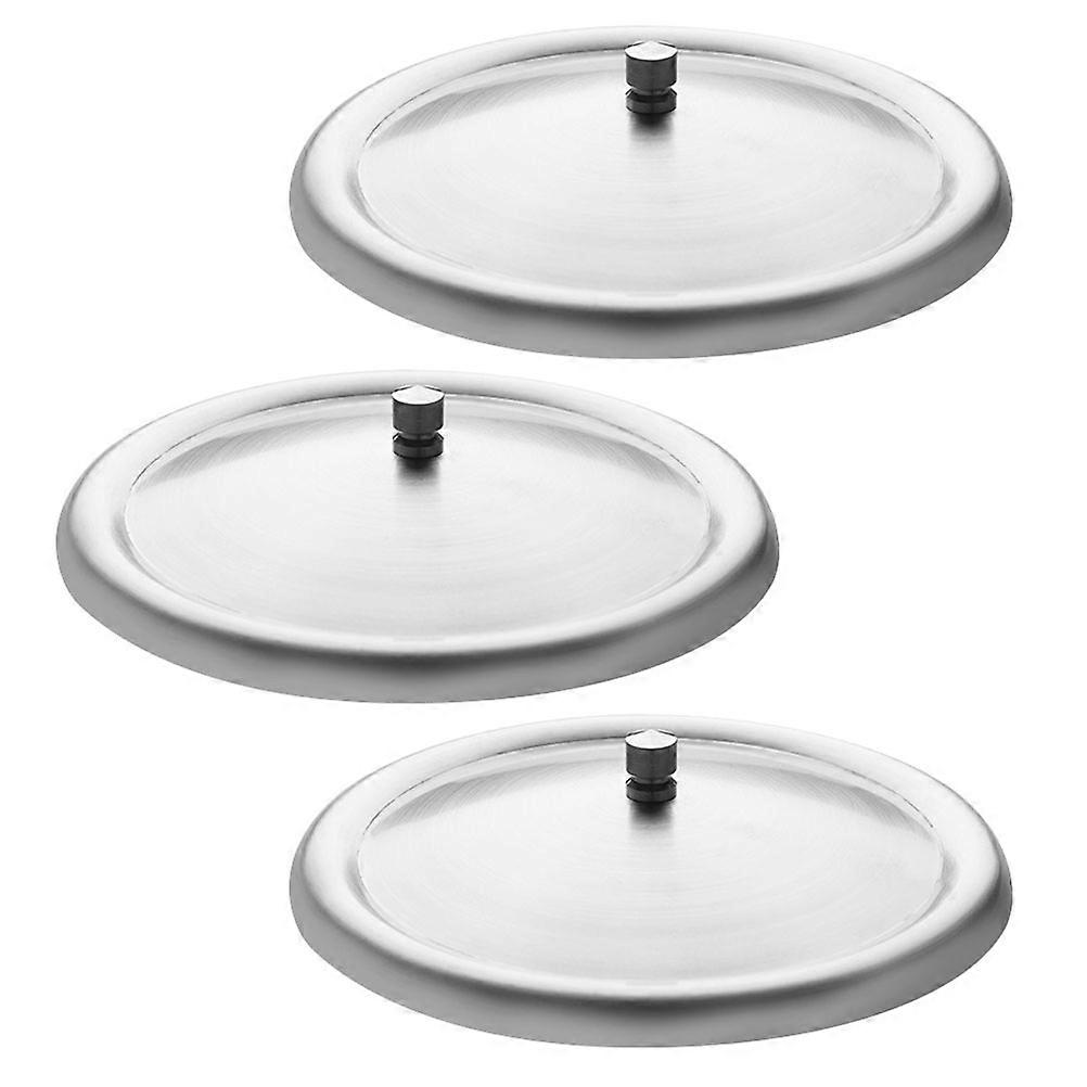 Stainless Steel Cup Covers Practical for Daily Use with Smooth Edges and Rounded Corners Silver