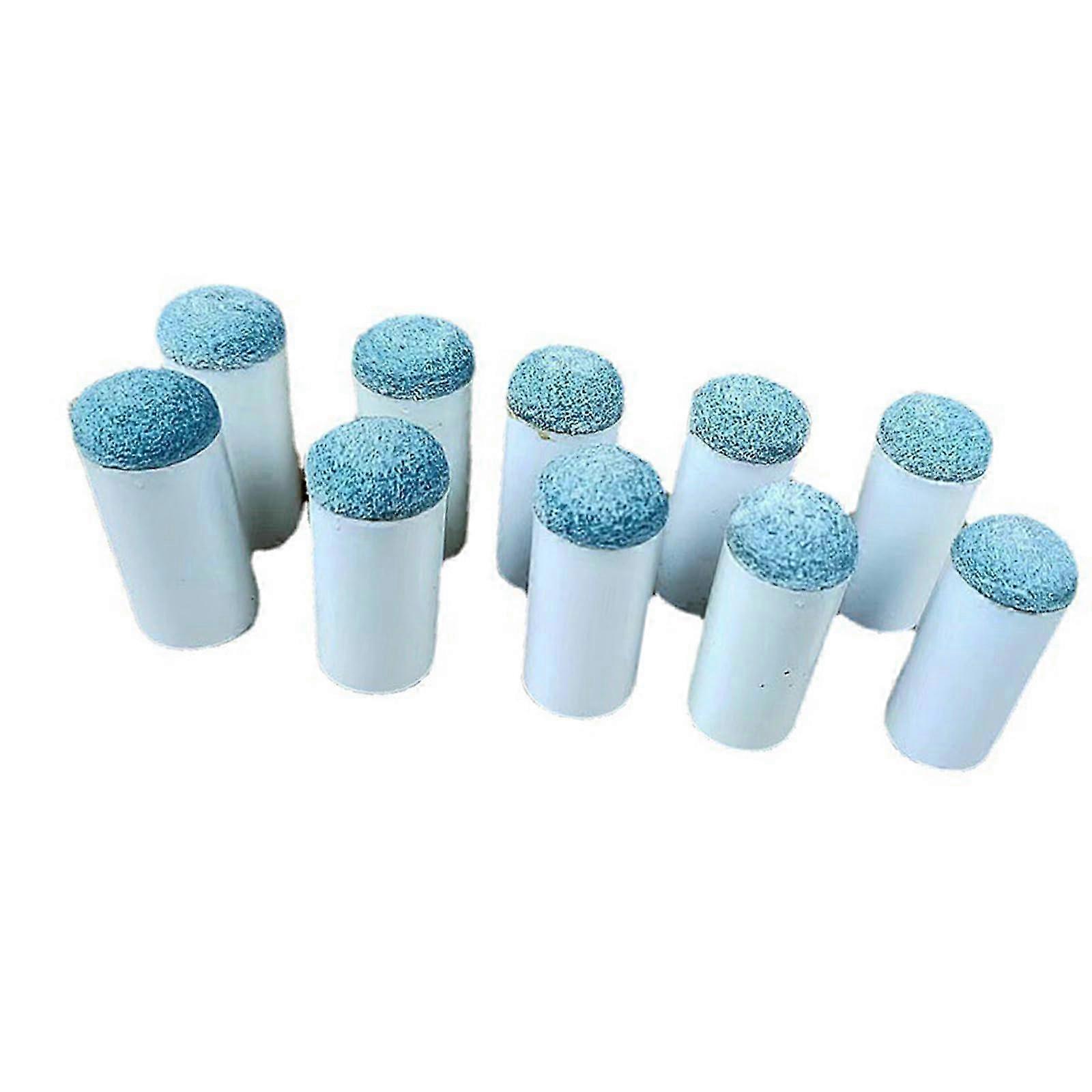 10-Piece Set of Slip-On Pool Cue Tips, Replacement Billiard Cue Tips for Snooker and Pool Cues