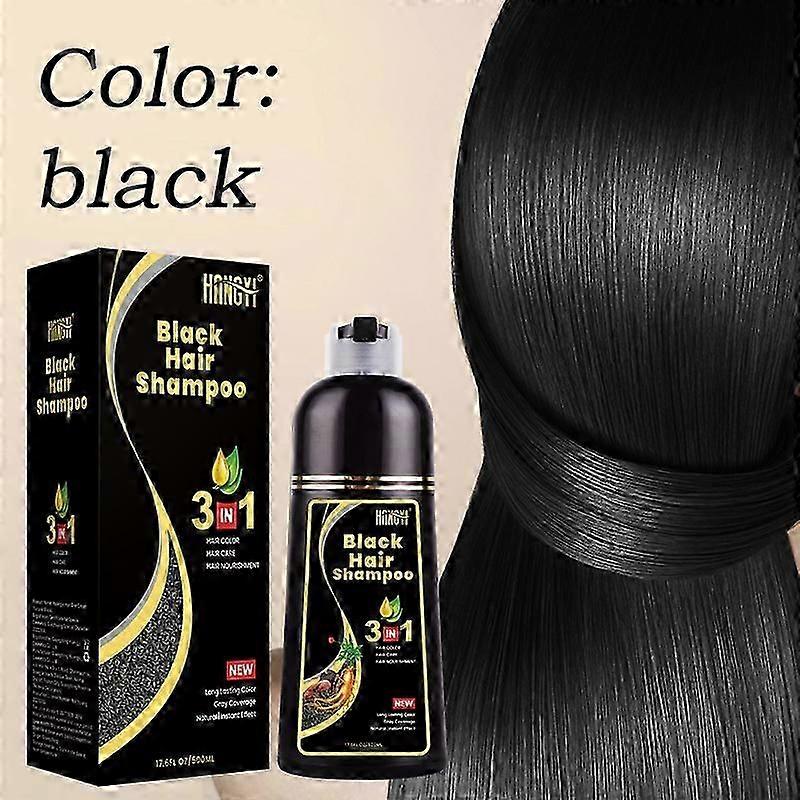 Hårfärgningsschampo, Instant 3 i 1 hårfärgsschampo för grå täckning