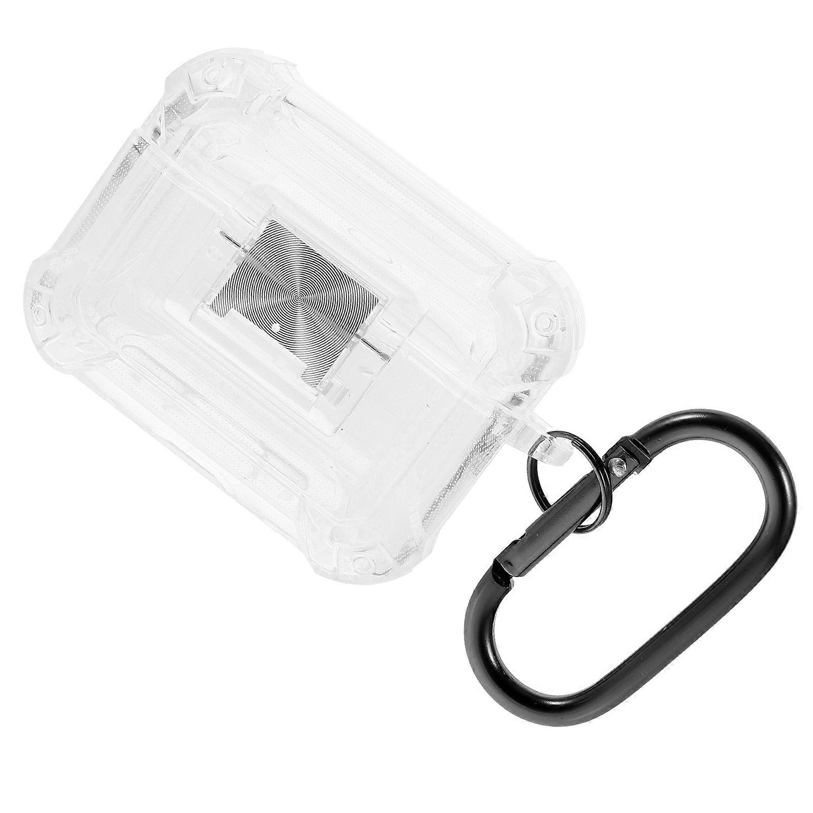 Wireless Earbud Case Cover Earphone Users Travel TPU -resistant Compact Rectangular Easy Installation 1Set