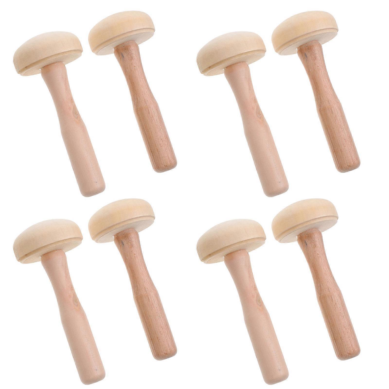 Professional Knitting Mushroom Darning Tool Mushroom Shape Safe Sturdy And Durable 10Pcs