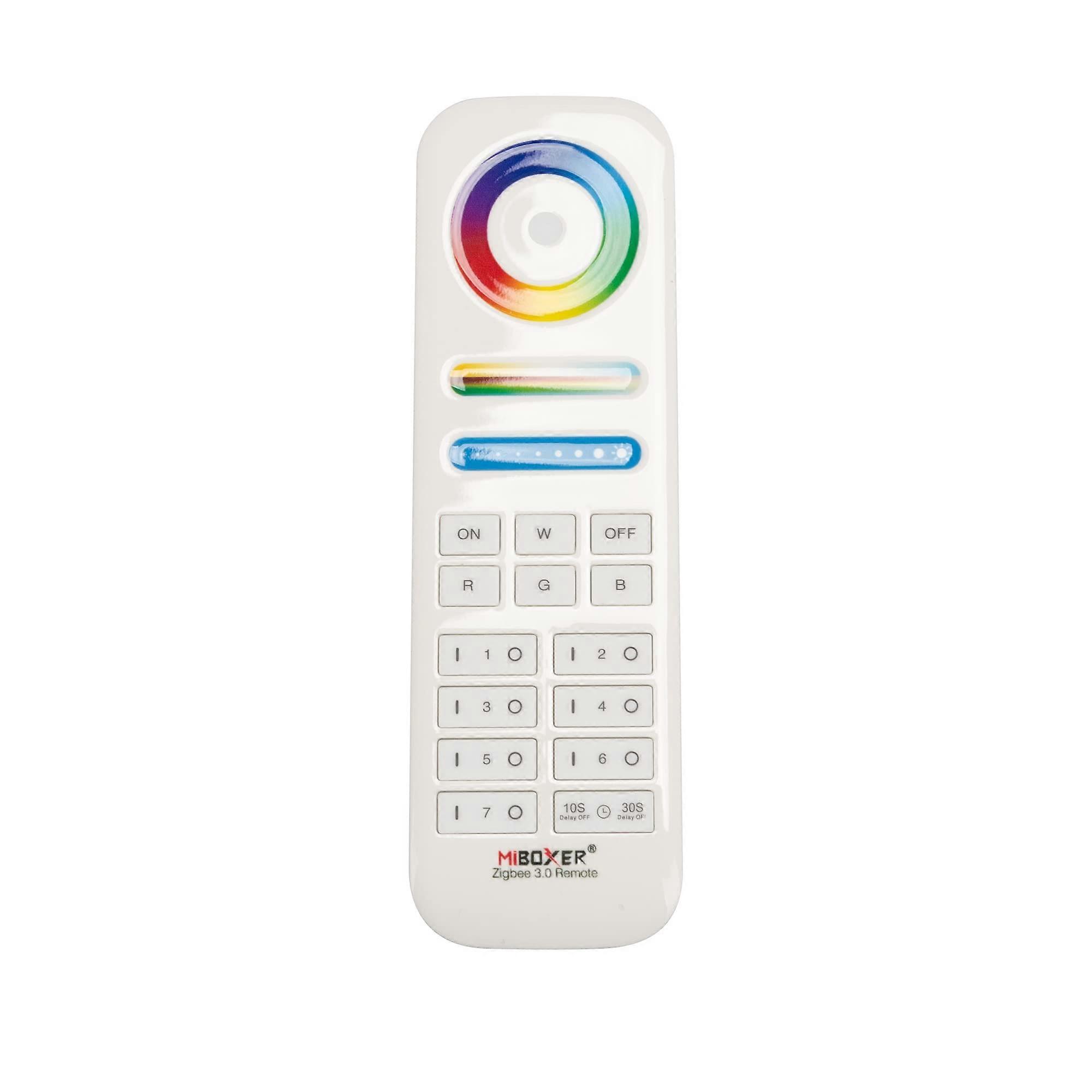 FUT089Z RGB+CCT Zigbee 3.0 Remote Control for Smart Lighting, Color Temperature Adjustment, Wireless Compatibility