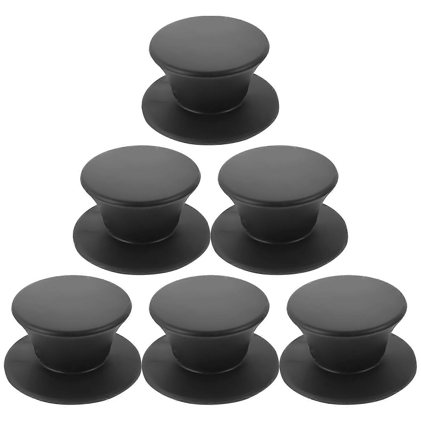 Ergonomic Design Pot Lid Replacement Knob Silicone Material for Household Users 5Pcs