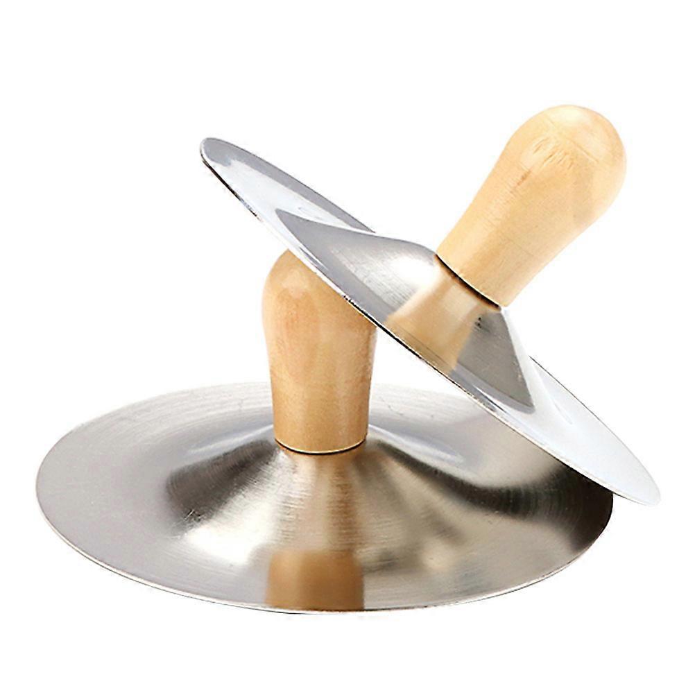 Finger Cymbals with Wooden Handles – Compact Lightweight Hand Percussion for Dance and Music Performance