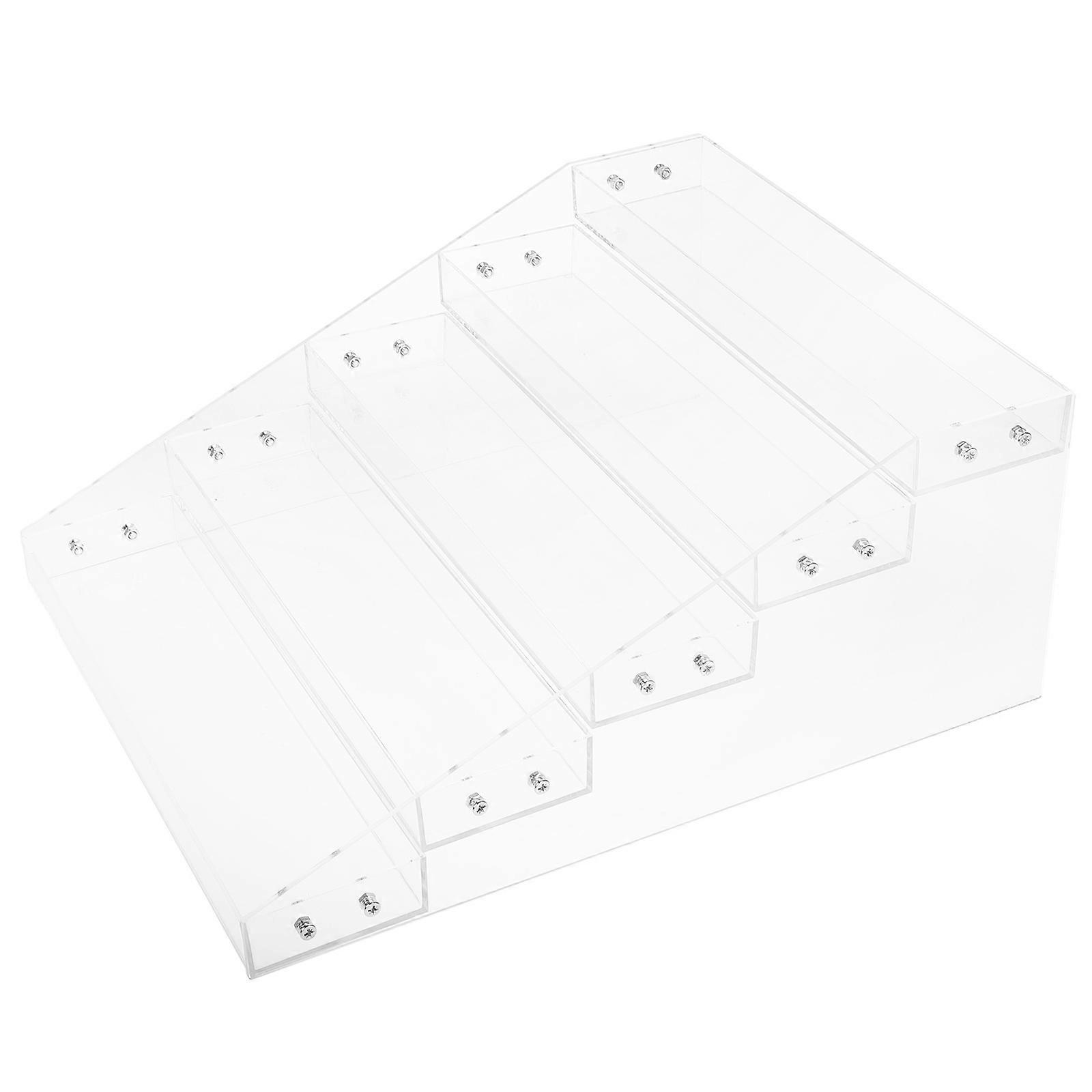 Clear Acrylic Beverage Display Stand Riser Shelf for Yogurt Drinks Cupcakes Multipurpose Transparent Organizer for Events Home Use