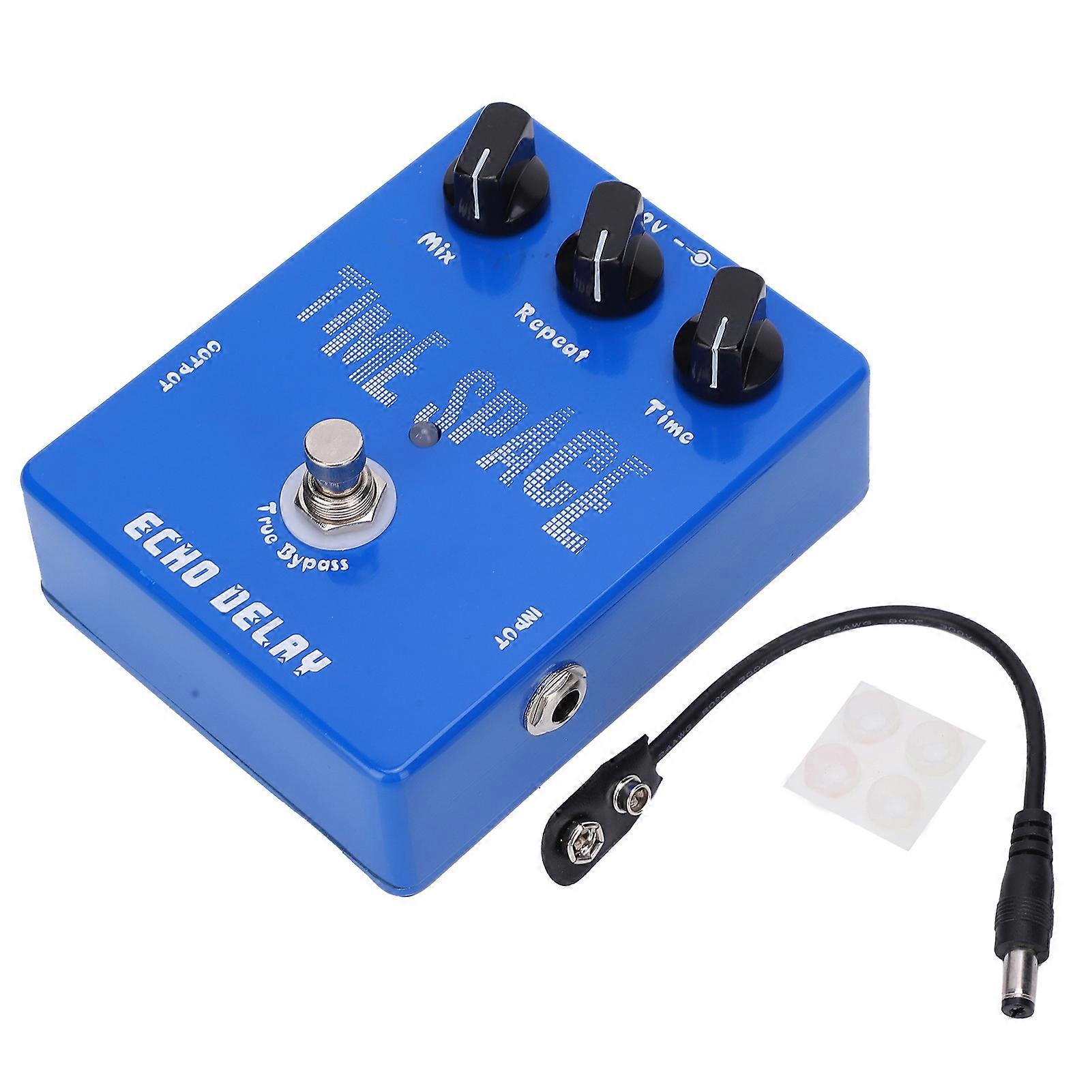 Effektpedal Echo Delay Gitarr Effektor Musikinstrument Tillbehör DC 9V 30mA