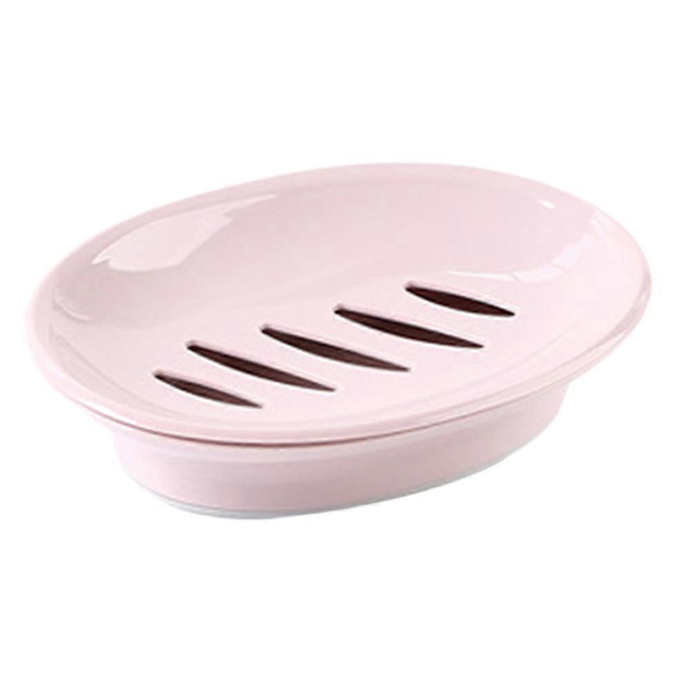 Soap Holder with Drain Rack for Bathroom Use Pink Travel Friendly and Space Saving 4.5