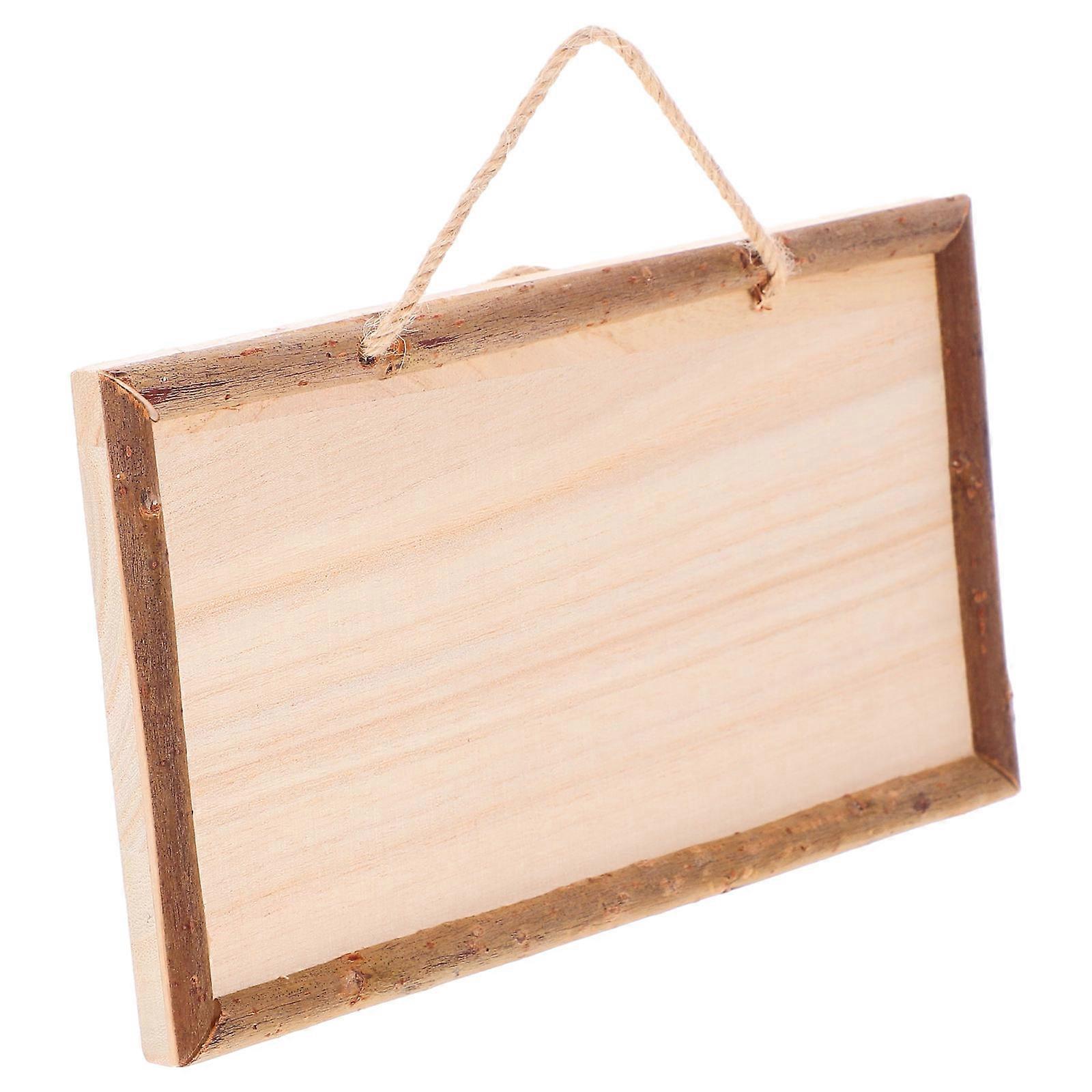 Decorative Signs Wood Plaque Blank Unique Wooden Sign For Minimalist Aesthetics 20.20X11.50X1.00CM 1Pack