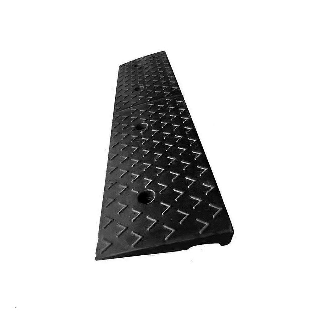Sicherheits-Lkw-Rampen Schwarz Gummi 100x20x5cm Stabil Fahrzeugrampen Rollstuhlrampen Einkaufszentrum Supermarkt