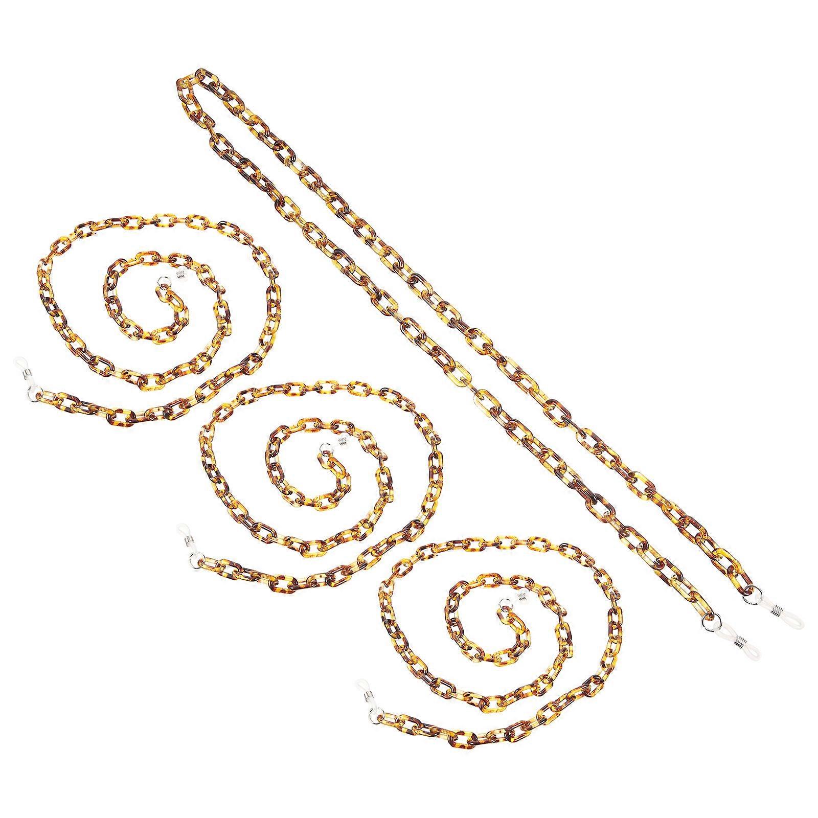 Decorative Acrylic Chains For Kids Masks And Eyeglasses 28.3x0.24x0.04 Inch Ideal For Outdoor Activities 4Pcs