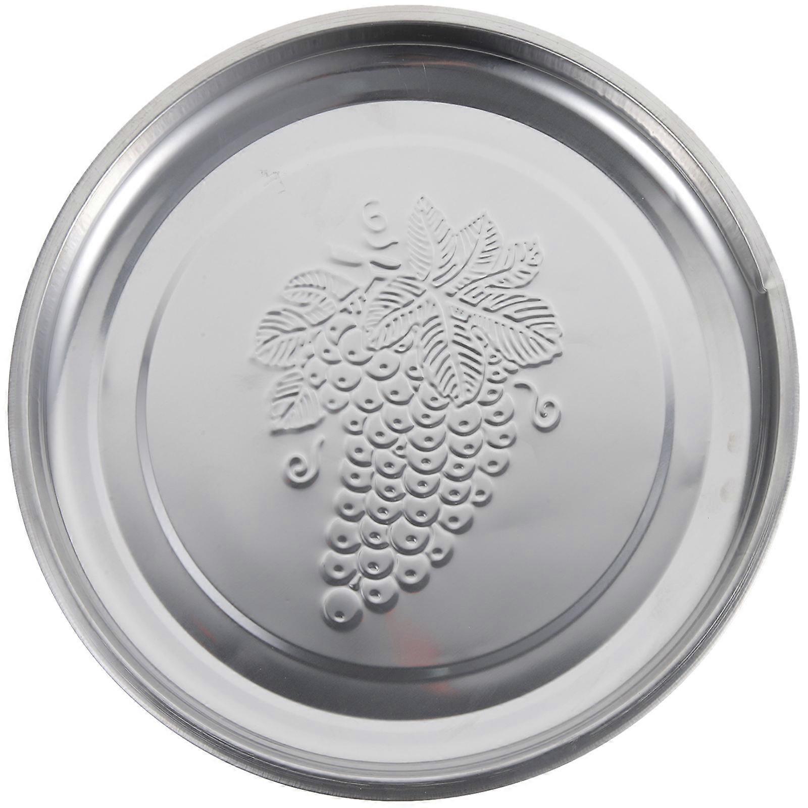 Stainless Steel Platter Oval Shape 35.6X26.8X2.5CM Tableware Suitable For Hotels 1Pcs
