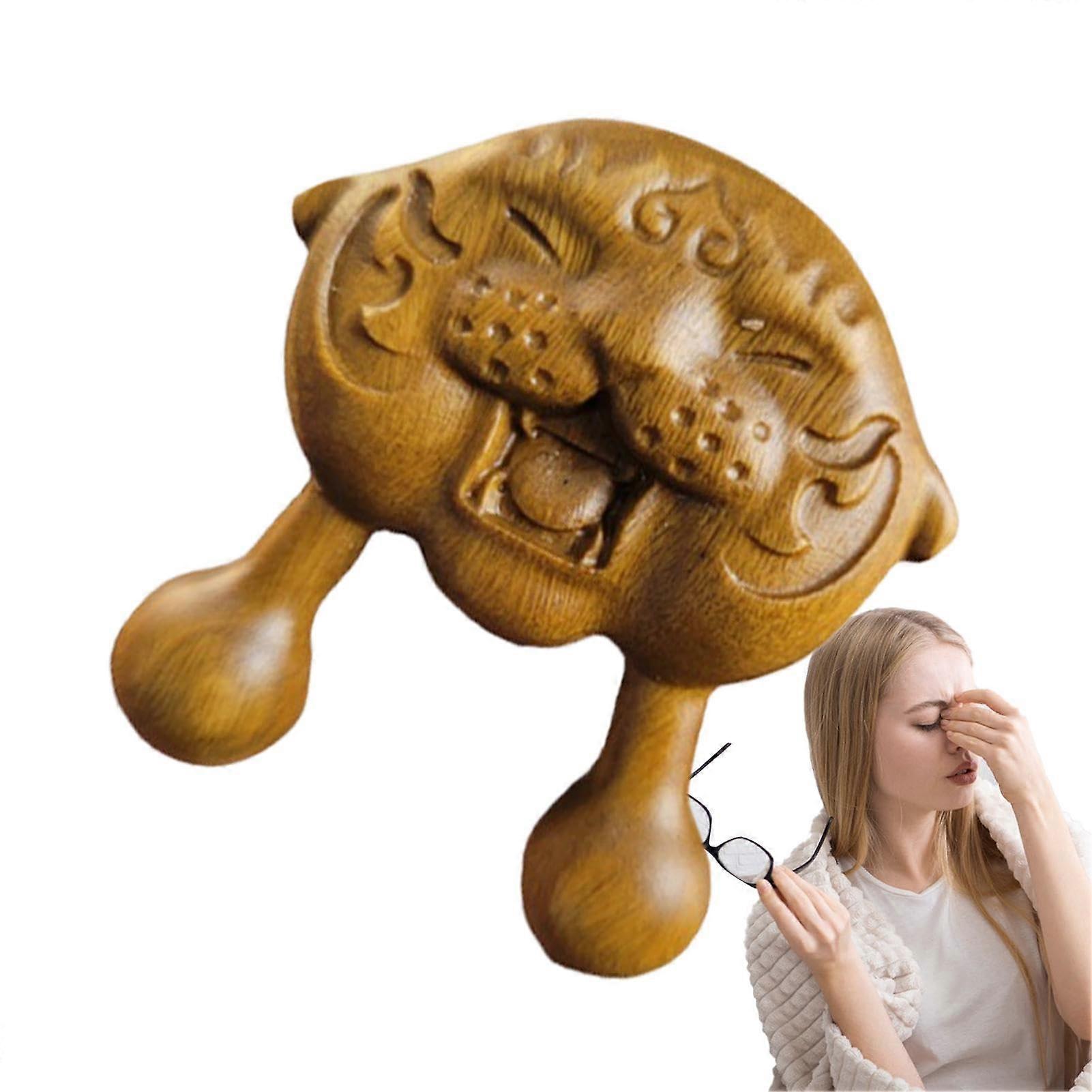 Face Massager Wooden Acupoint Tool for Deep Tissue Nose and Facial Scraping Skin Care