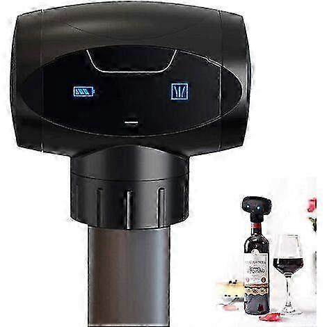 Electric Wine Preservation Pump & Bottle Sealer - Video Guide Included for Easy Use & Extended Wine Freshness