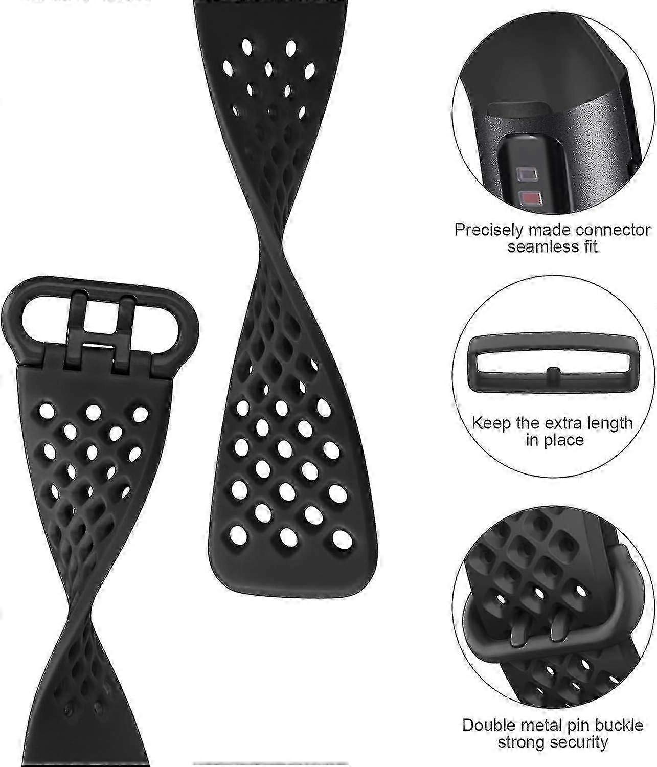 4 Pack Sport Bands Compatible With Fitbit Charge 4 Bands And Fitbit Charge 3