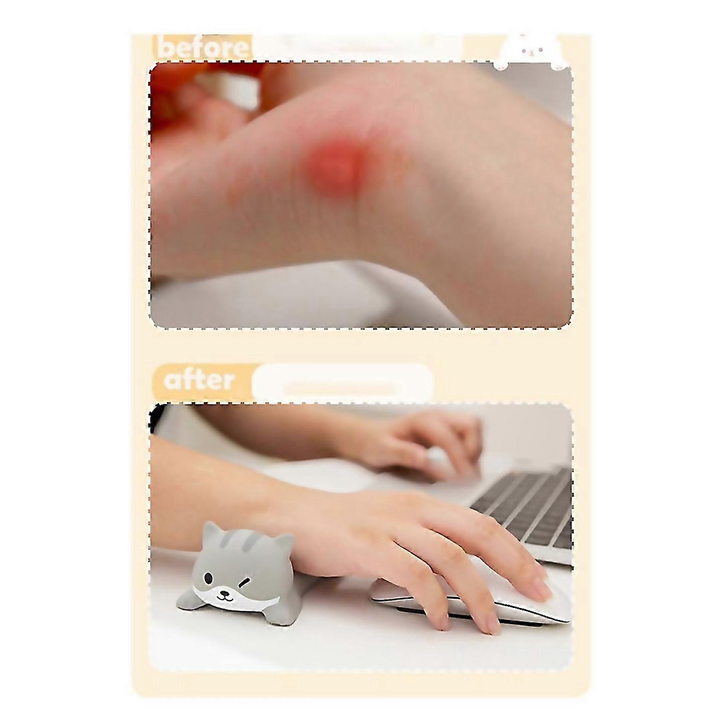 For 4pcs Ergonomic Kawaii Wrist Rest Mouse Pad