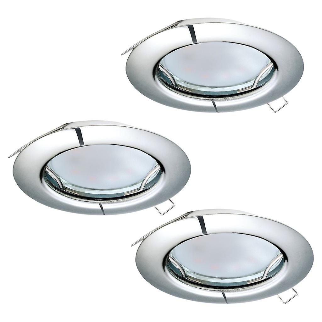 Peneto Recessed Downlight Chrome - 3 Pack