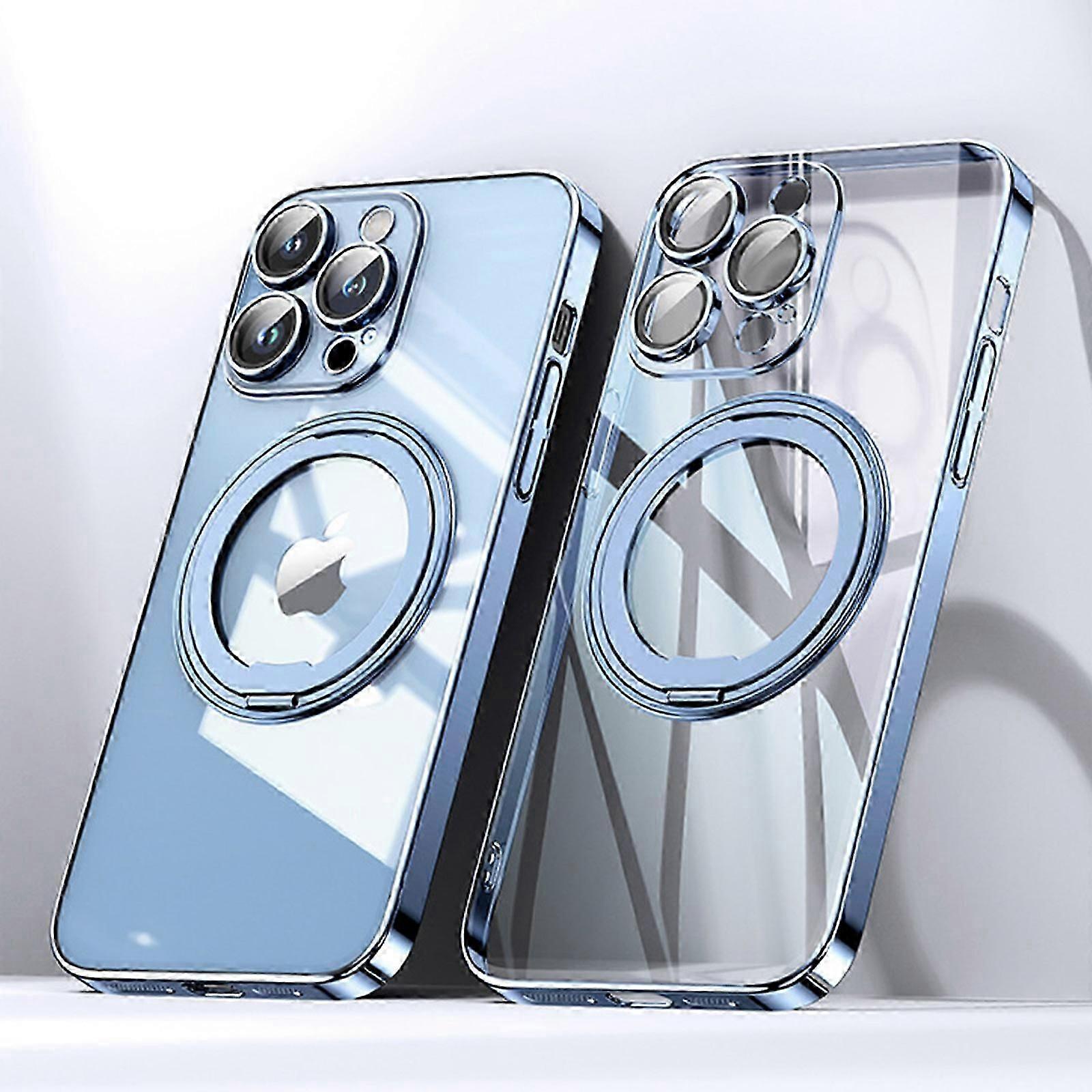 iPhone 15 Pro Max/ 15 Ultra Kılıf için, 360 Dönebilen Manyetik Halkalı, Magsafe Görünmez Kickstand Telefon Kapağı ile Uyumlu