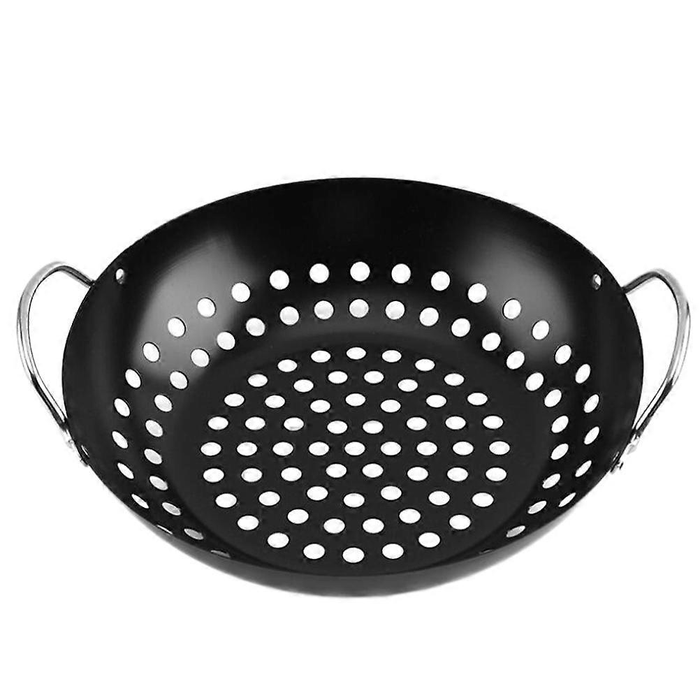 Grill Pan Non-stick Barbecue Tool For Holidays 31.1x28.3cm Simple Design 1Pcs