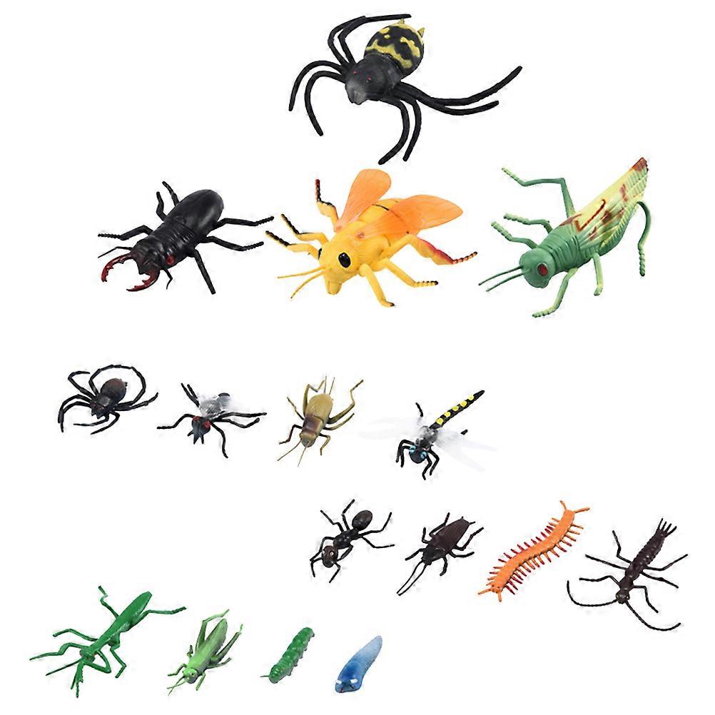 1 Set 16Pcs Simulation Models Kit Children Cognitive Toys (Random Color)